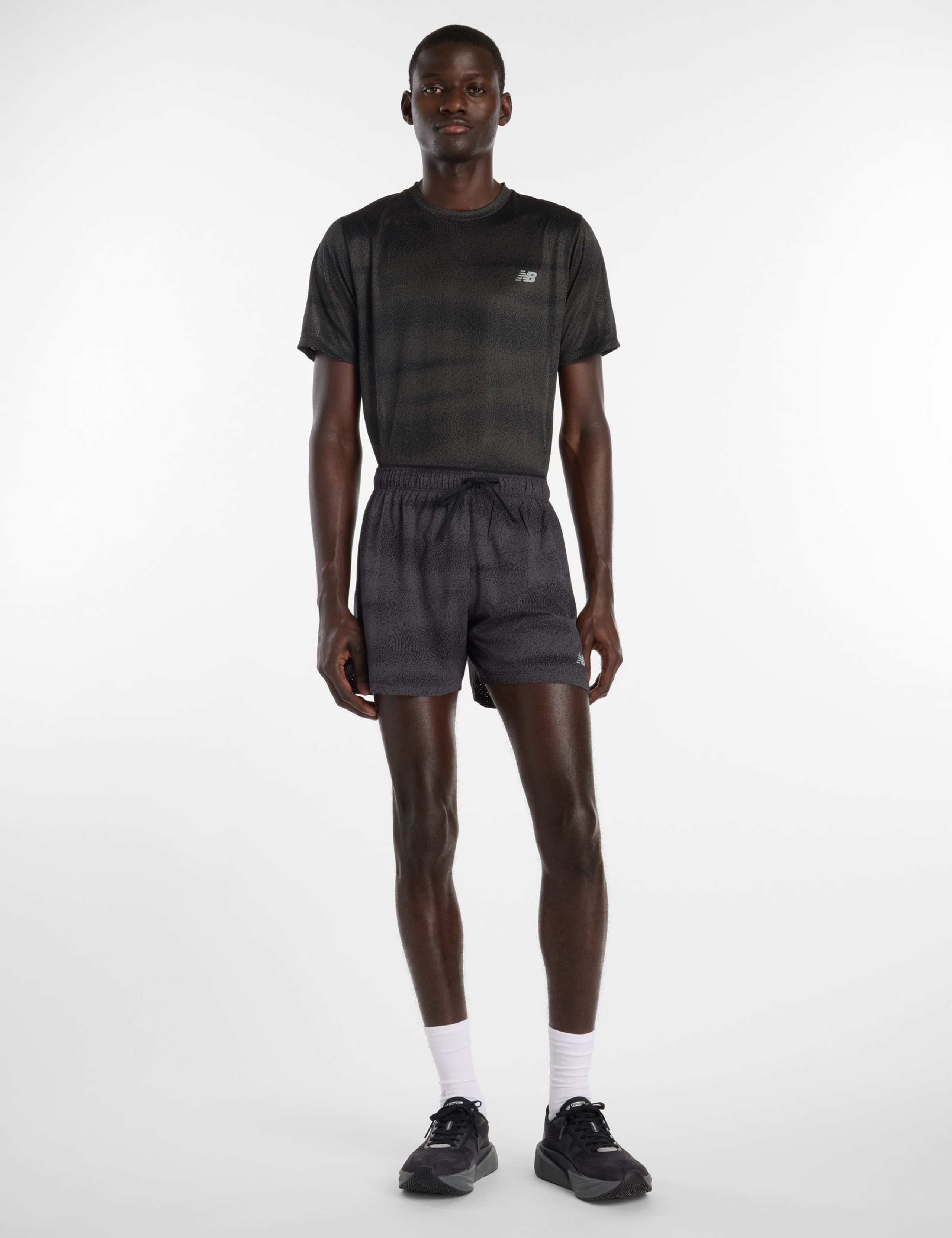 Printed Stretch Zip Pocket Running Shorts 6 of 7