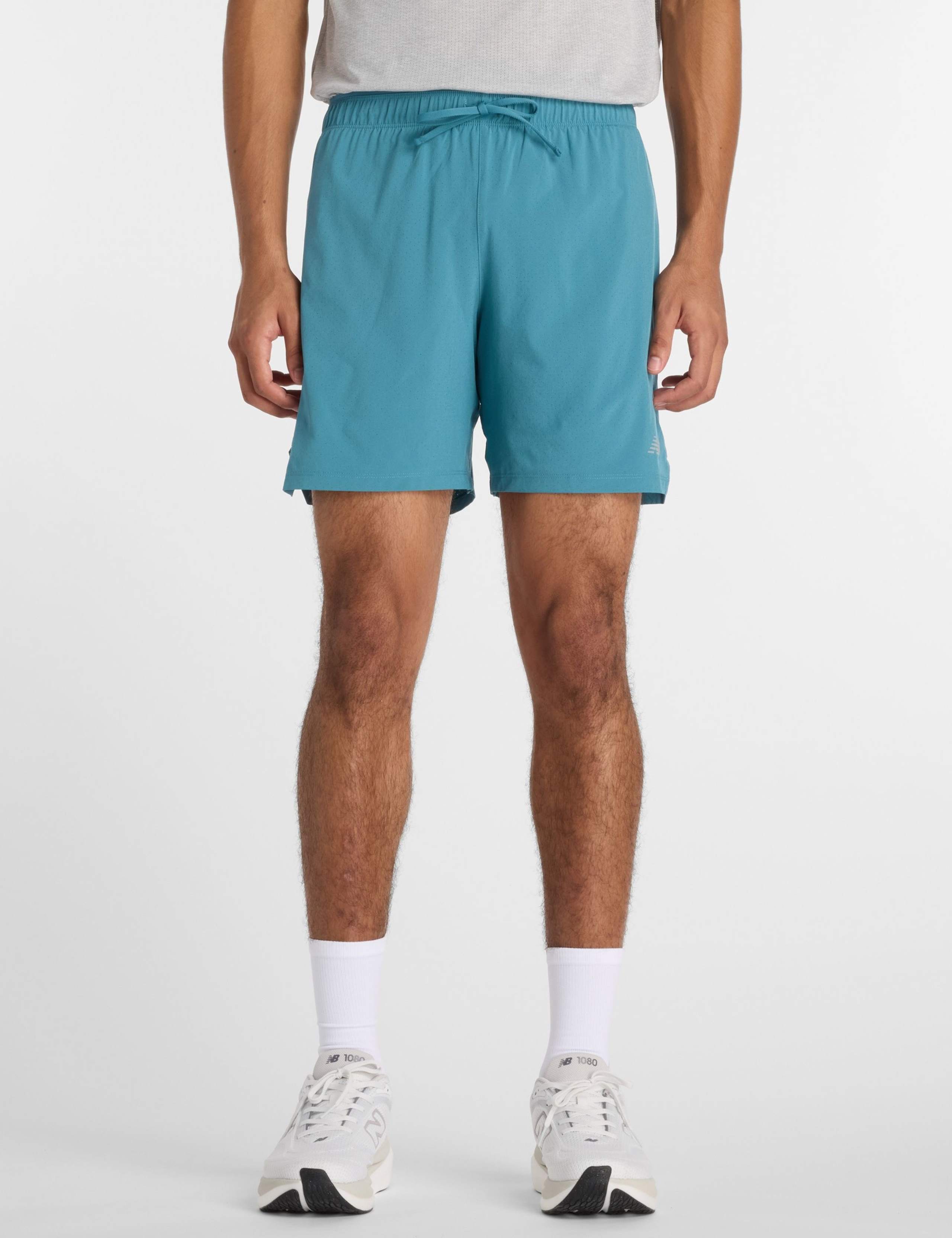 Woven Stretch Longer Length Running Shorts 1 of 6