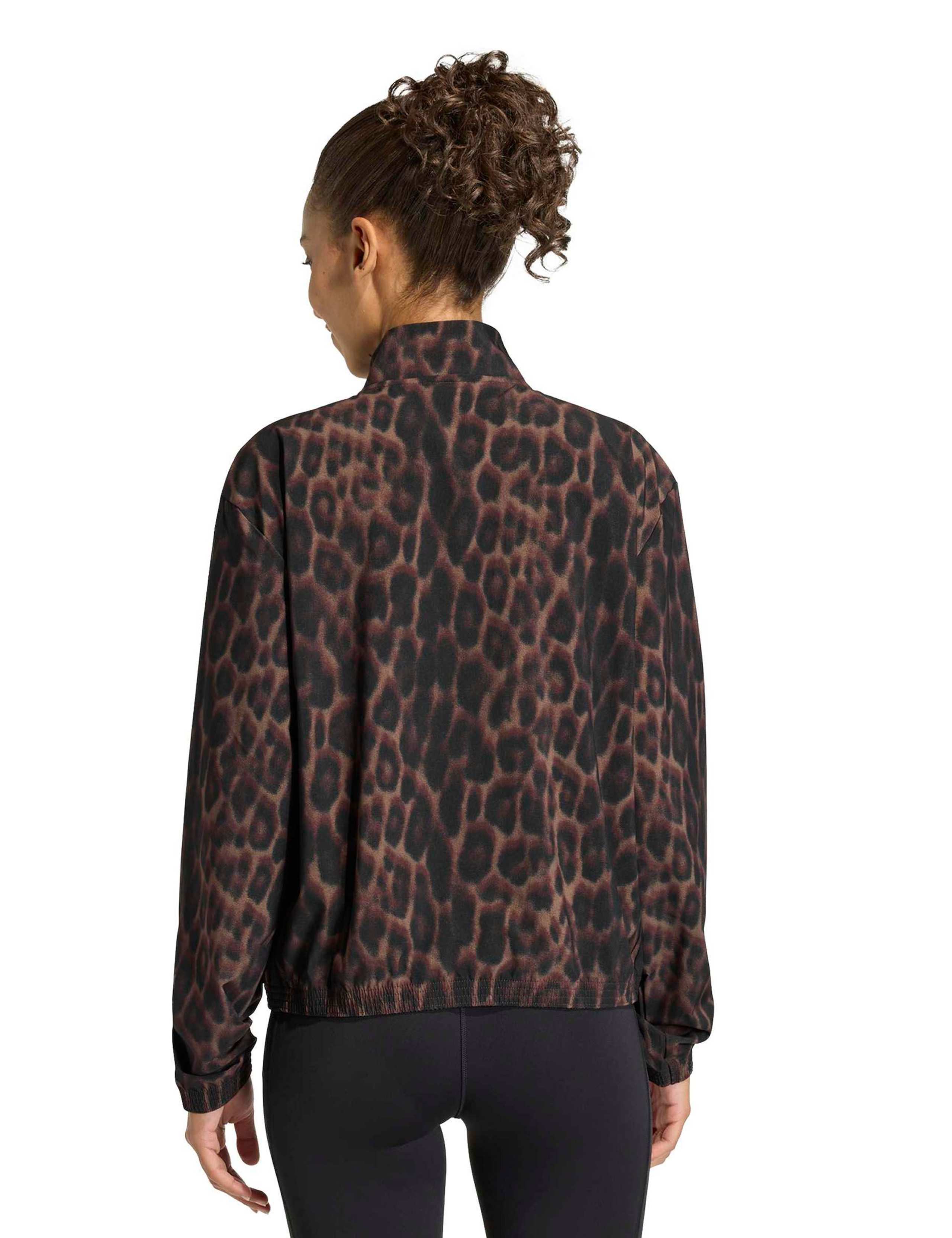 Workout Essentials Leopard Woven Jacket 4 of 6