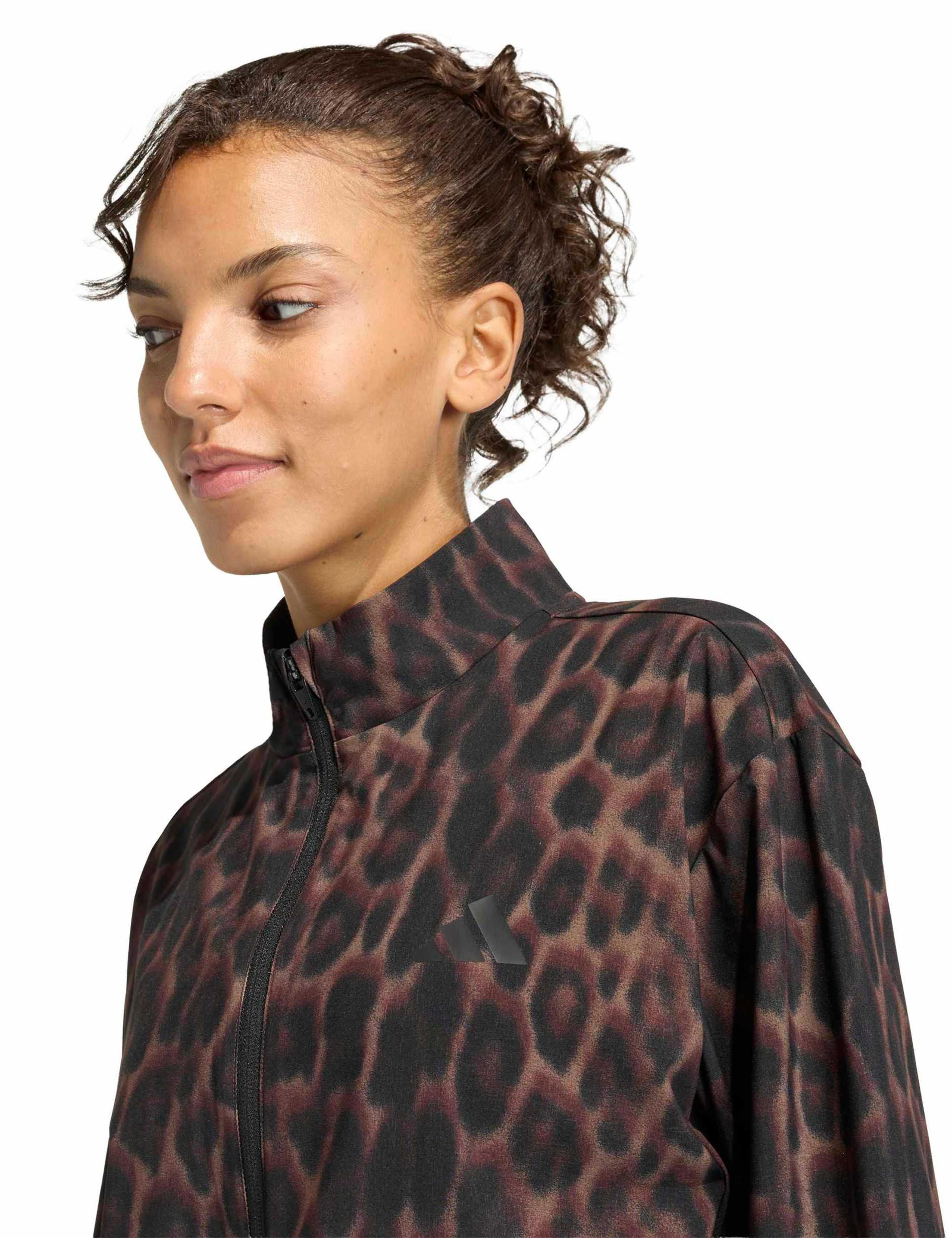 Workout Essentials Leopard Woven Jacket 5 of 6