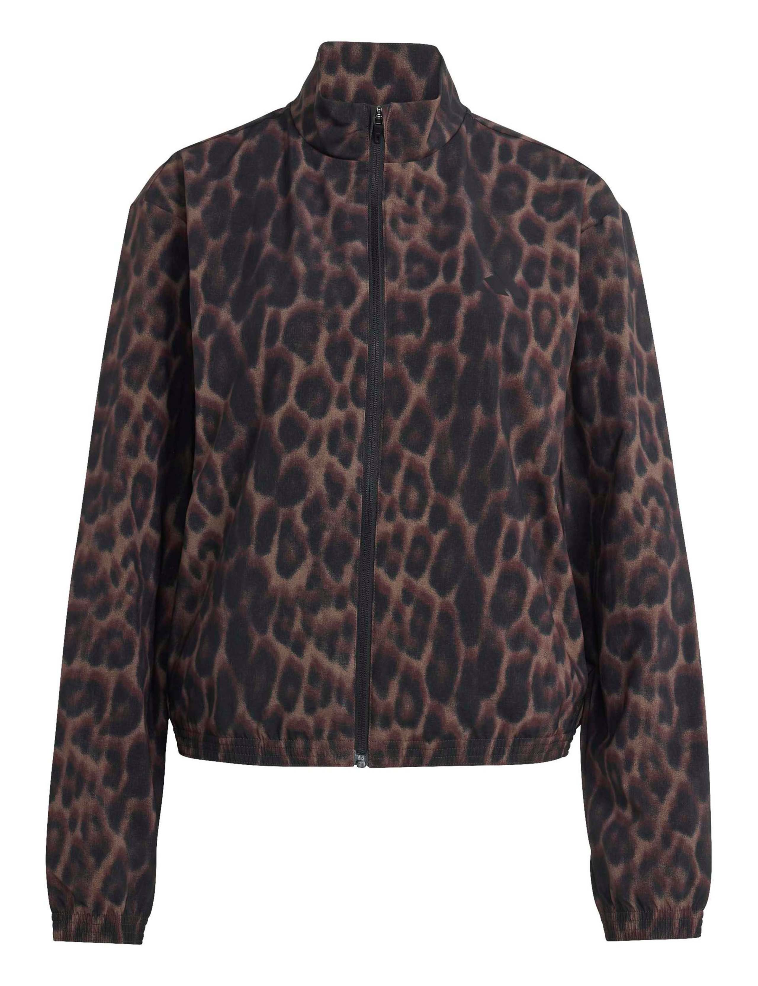 Workout Essentials Leopard Woven Jacket 2 of 6