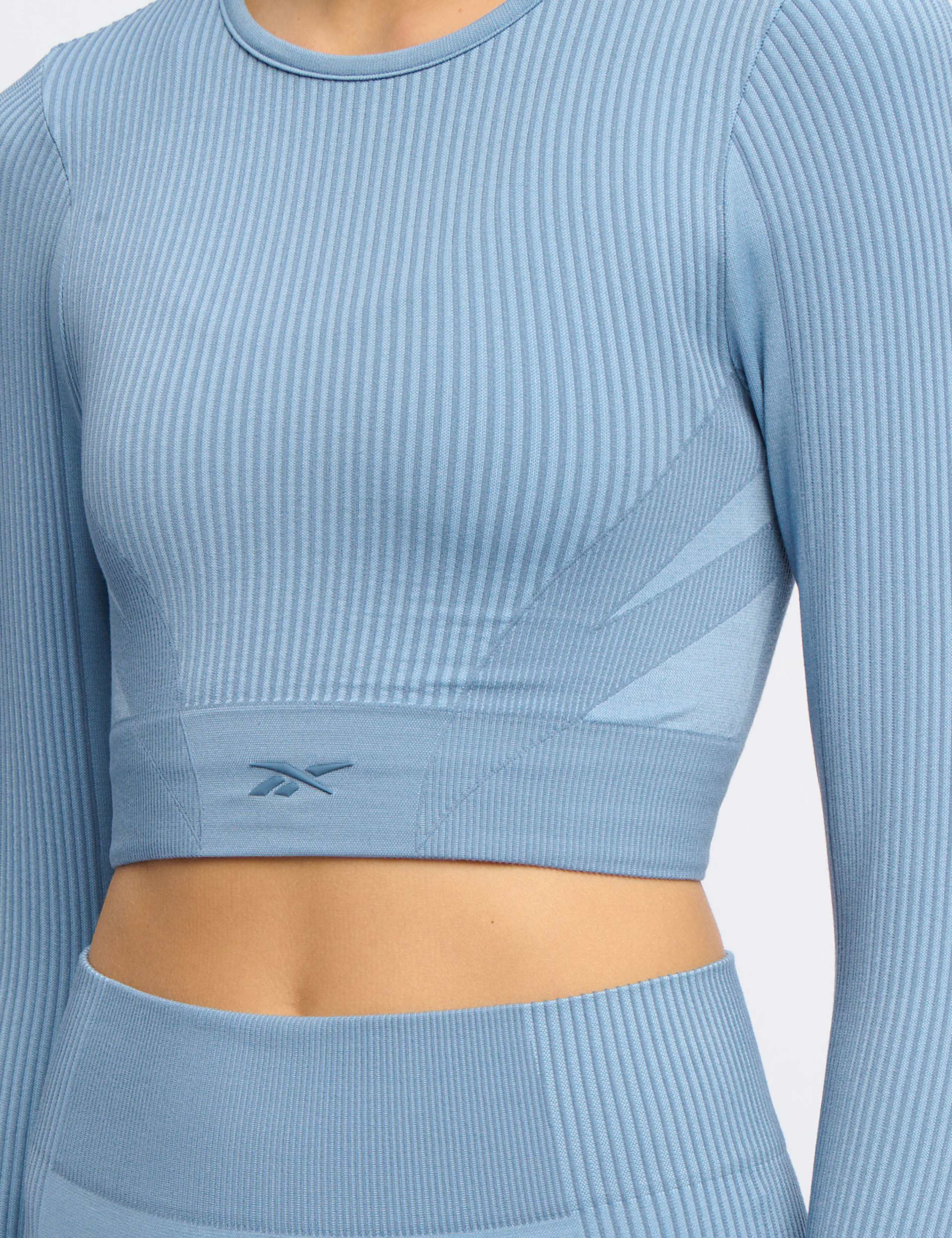 Lab Long-Sleeve Seamless Fitted Crop Top 4 of 4