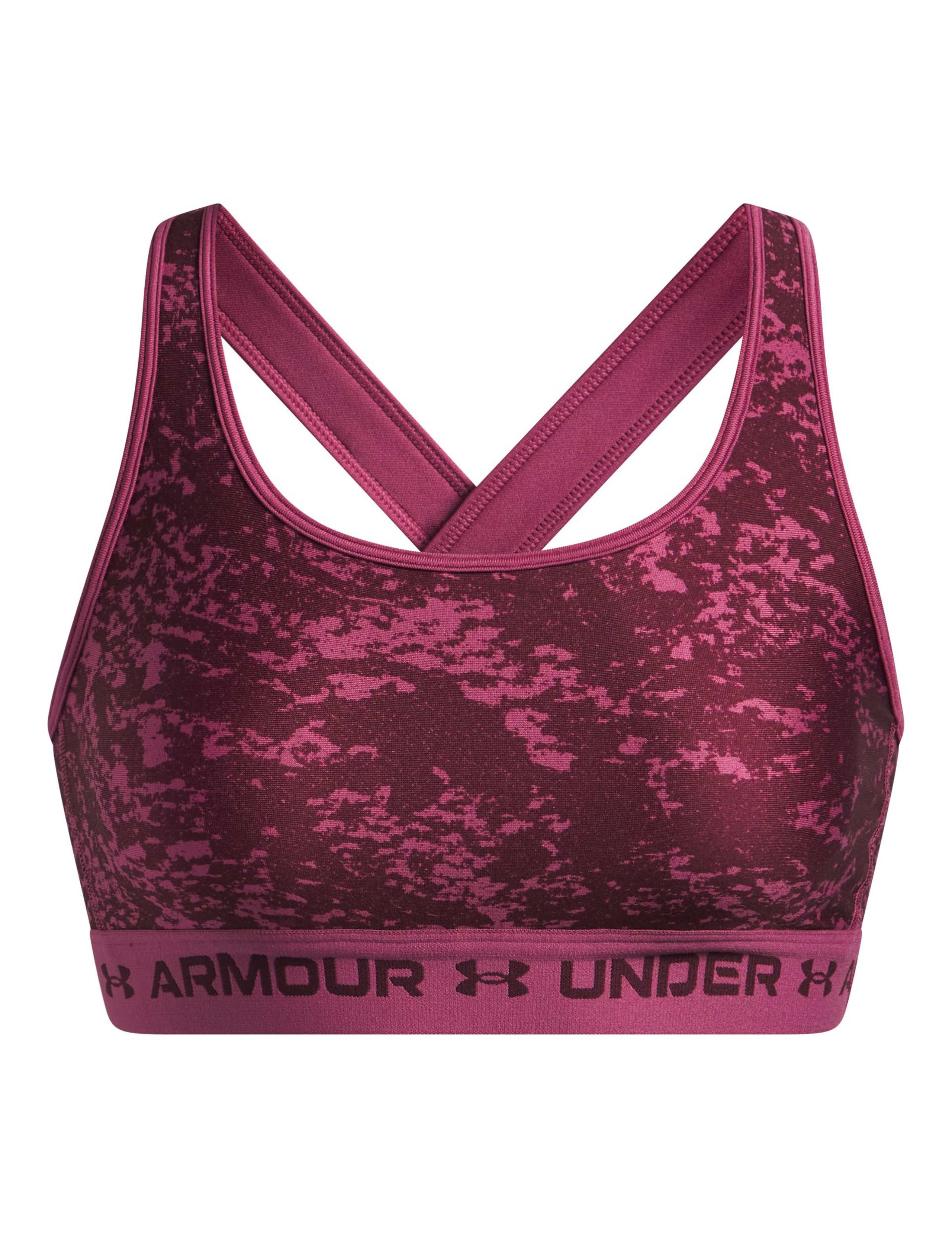 Armour Mid Crossback Printed Sports Bra 2 of 3