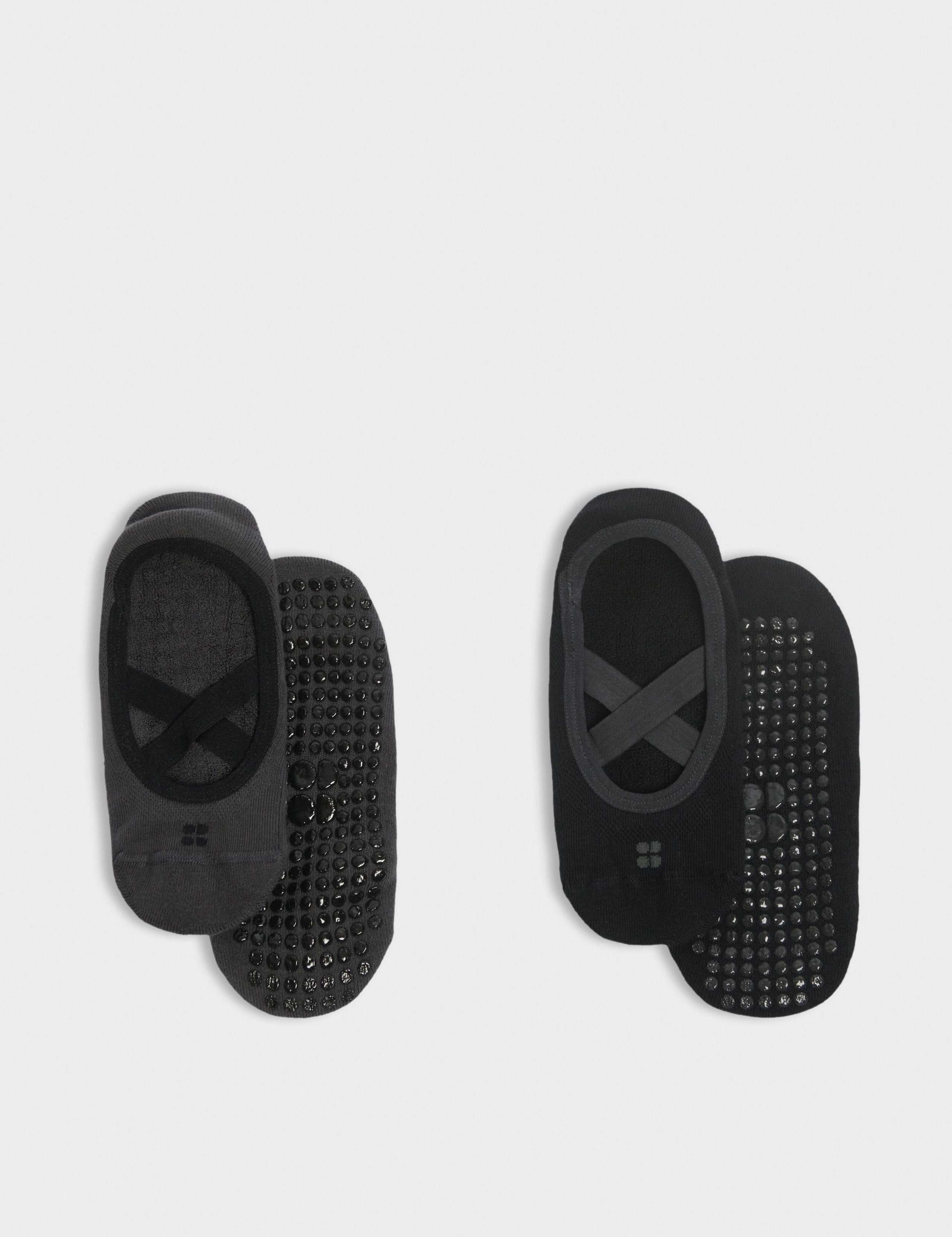 2 Pack Ballet Gripper Cotton Rich Yoga Socks 1 of 4