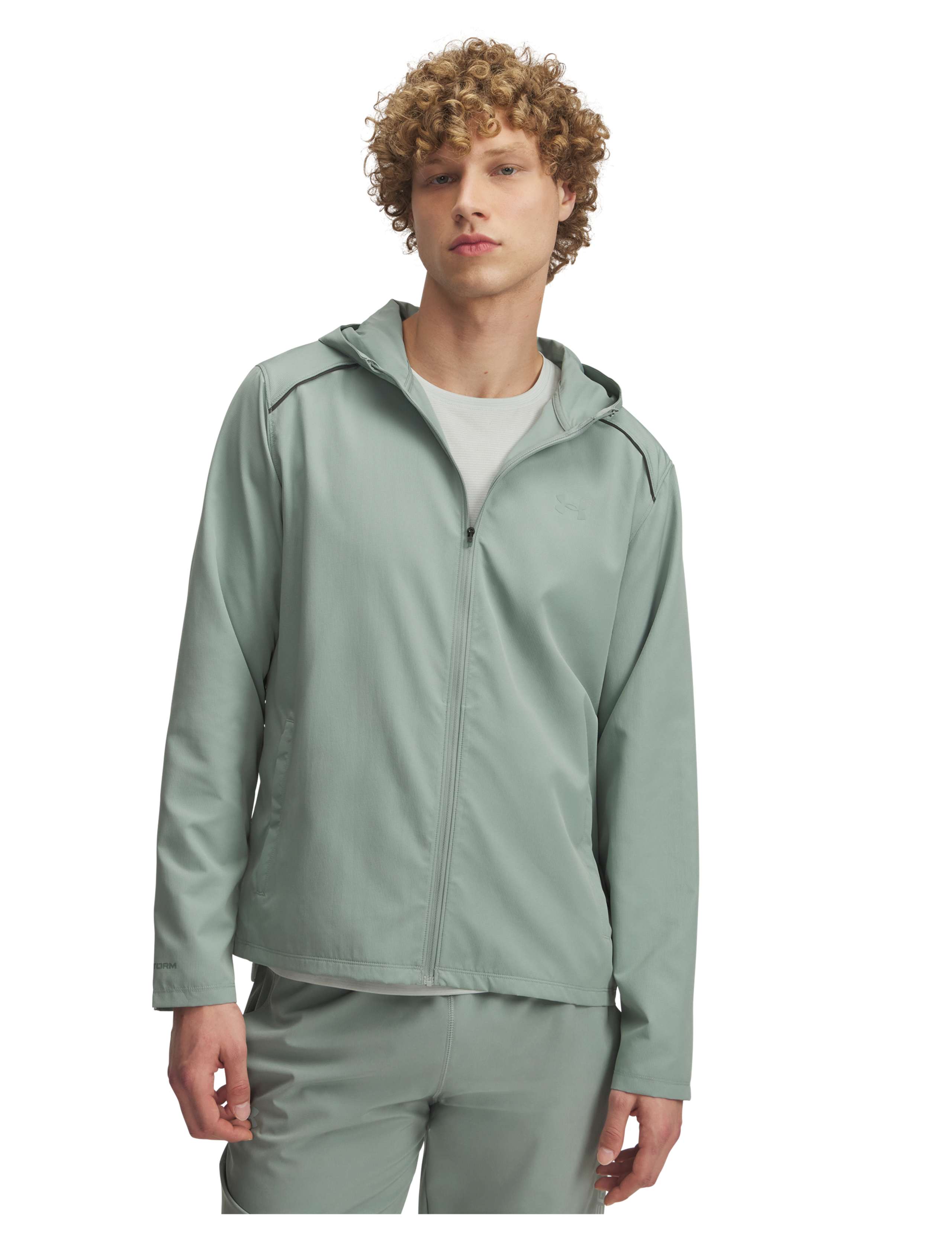 Launch Hooded Water Repellent Sports Jacket 1 of 3