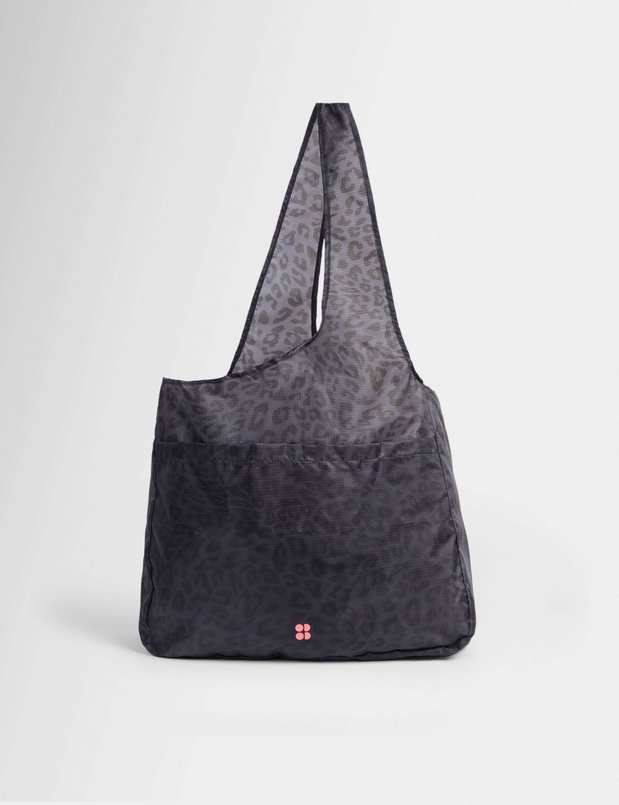 Leopard Print Packable Tote Bag 1 of 4