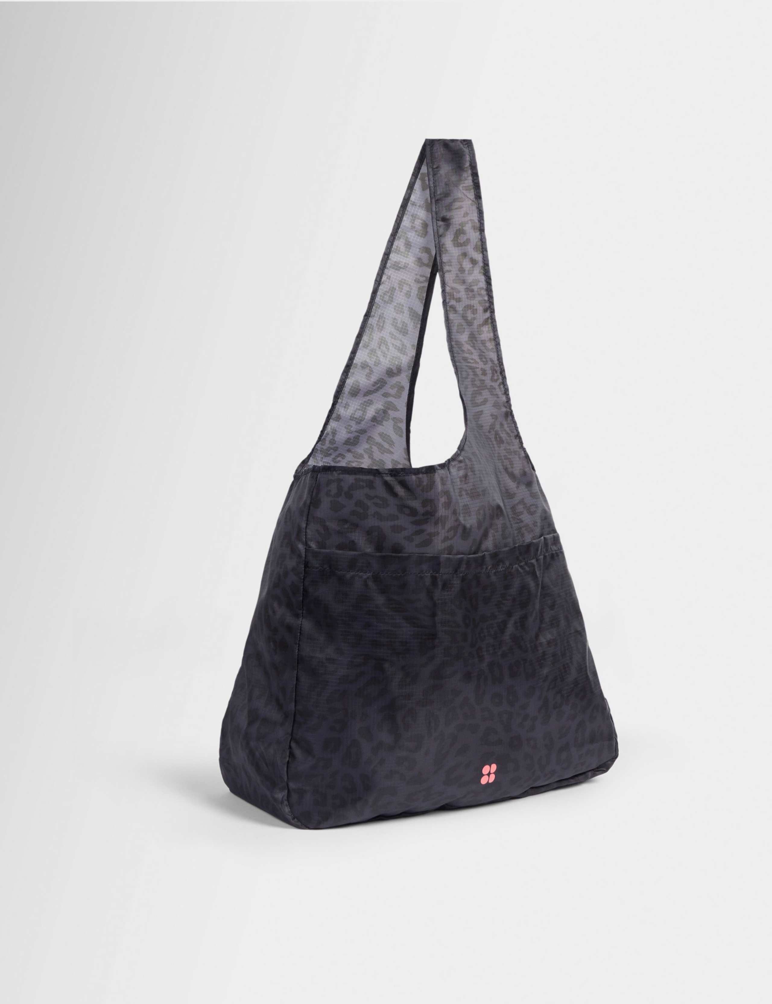 Leopard Print Packable Tote Bag 3 of 4