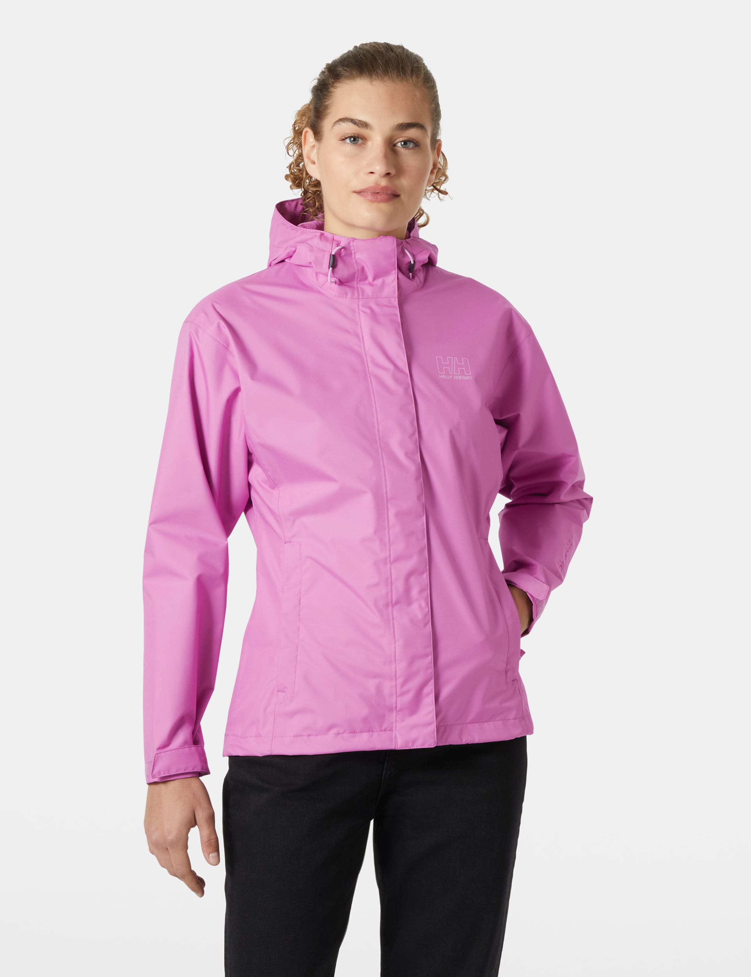 Seven J Waterproof Hooded Rain Jacket 1 of 6