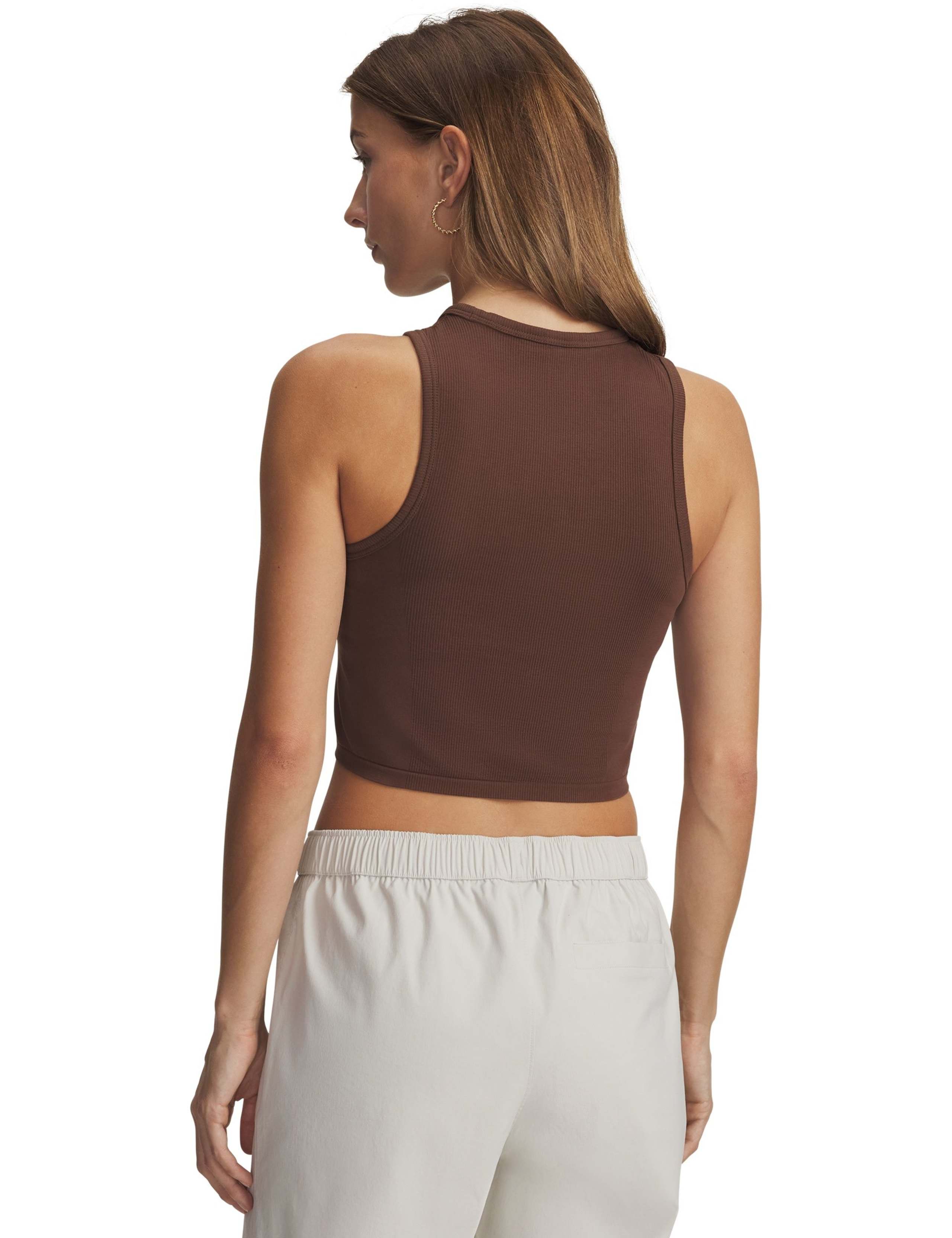 Seamless Cotton Rich Crop Vest Top 2 of 3