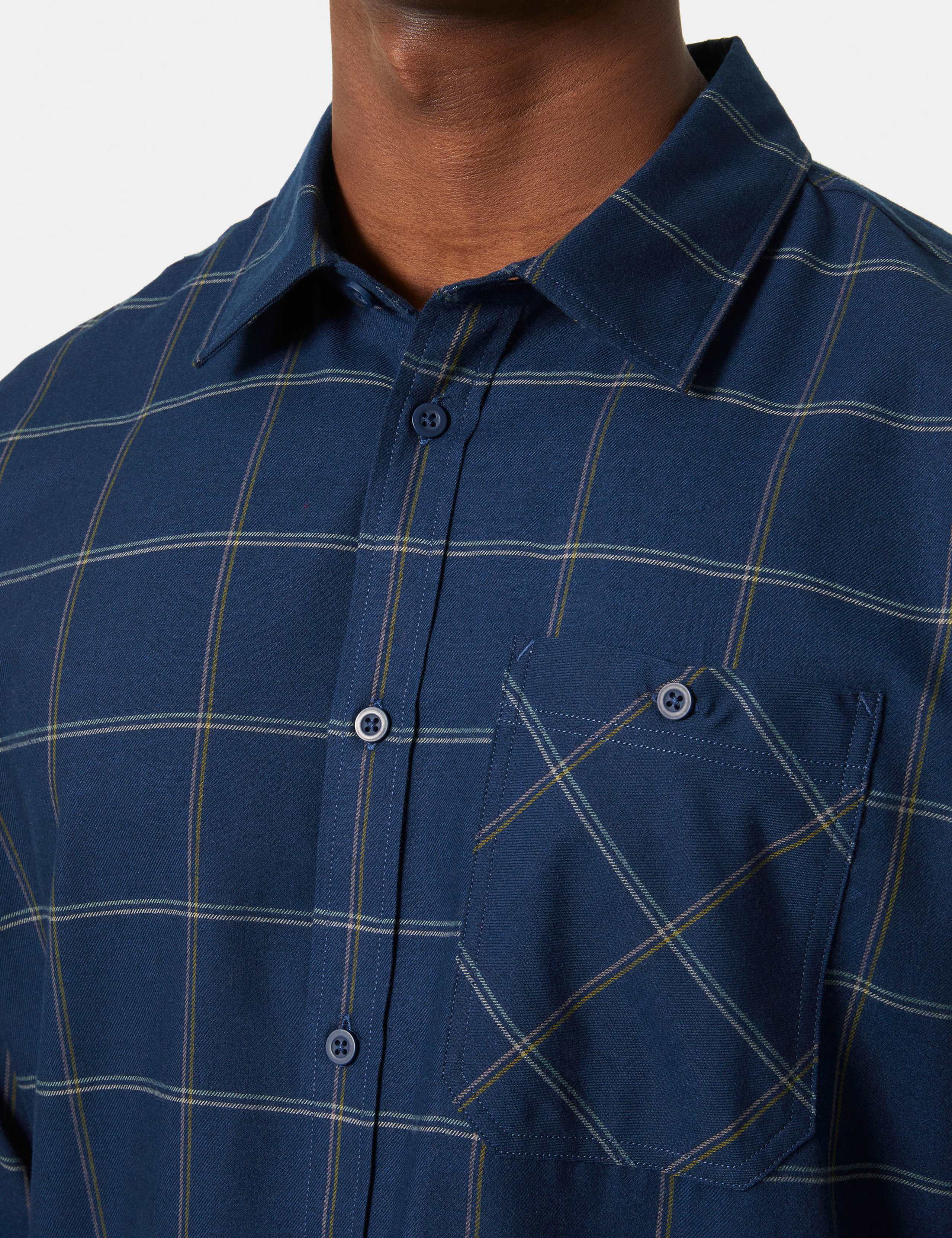 Aker Cotton Blend Flannel Check Shirt 5 of 5