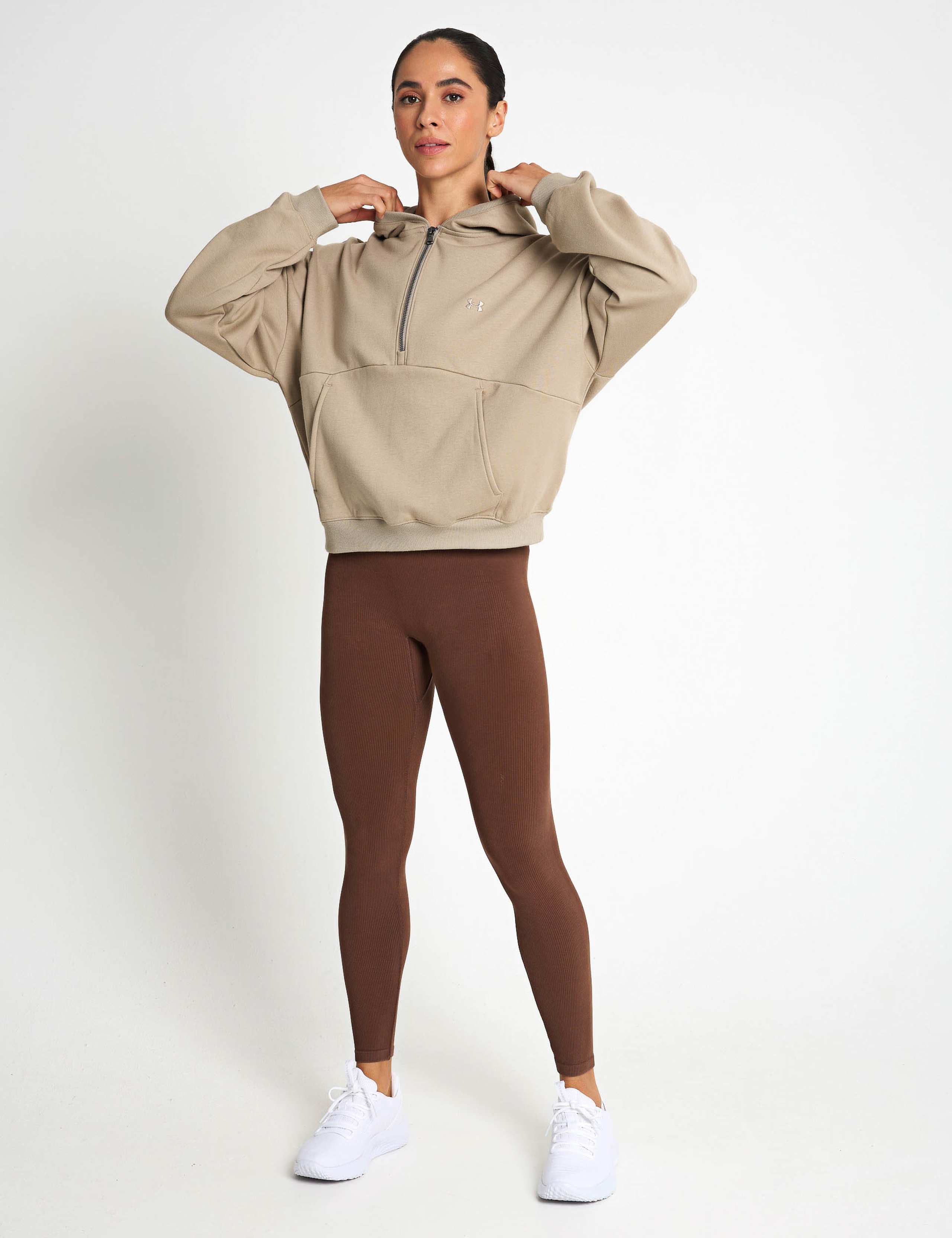 Icon Cotton Rich Fleece Half Zip Hoodie 2 of 6