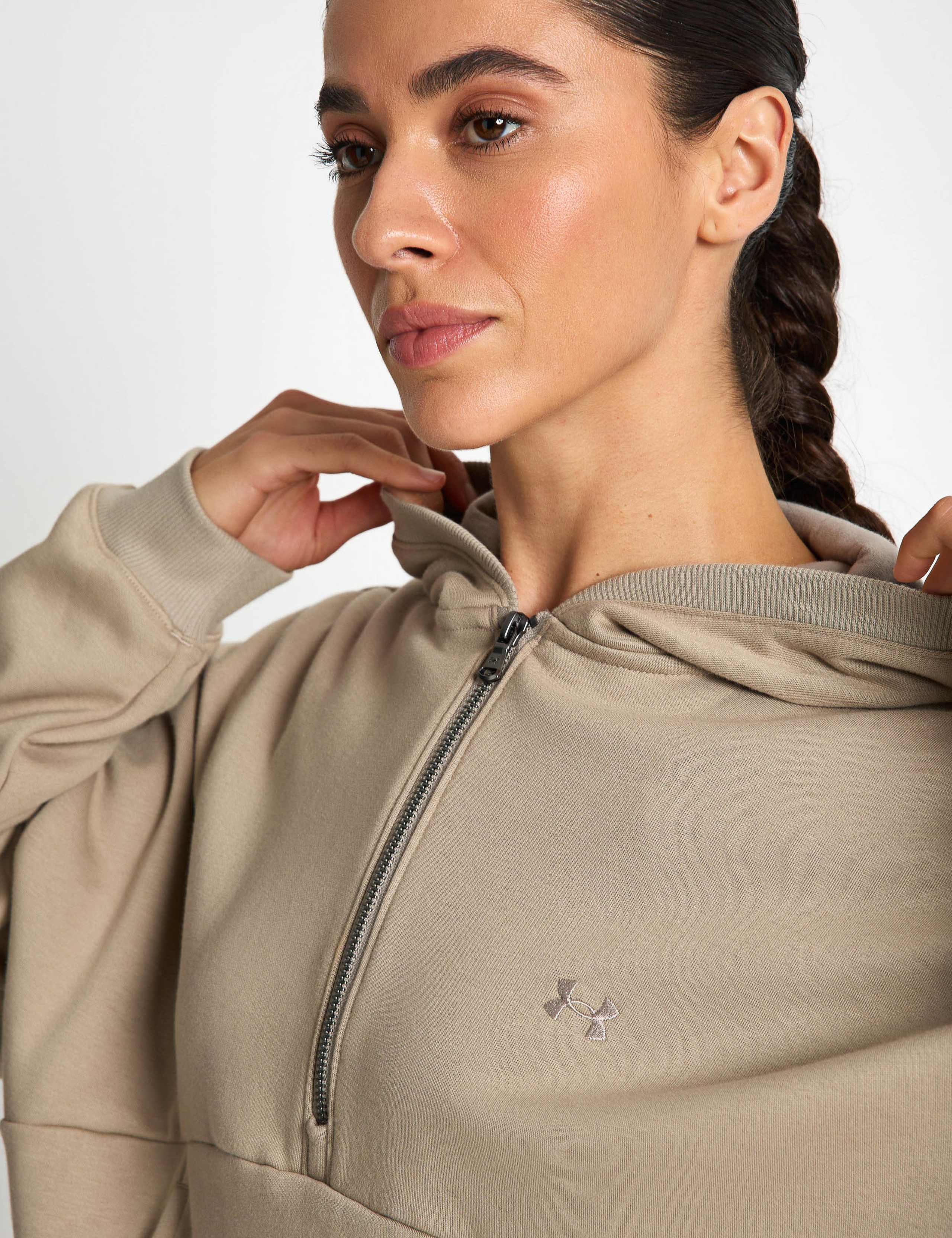 Icon Cotton Rich Fleece Half Zip Hoodie 4 of 6