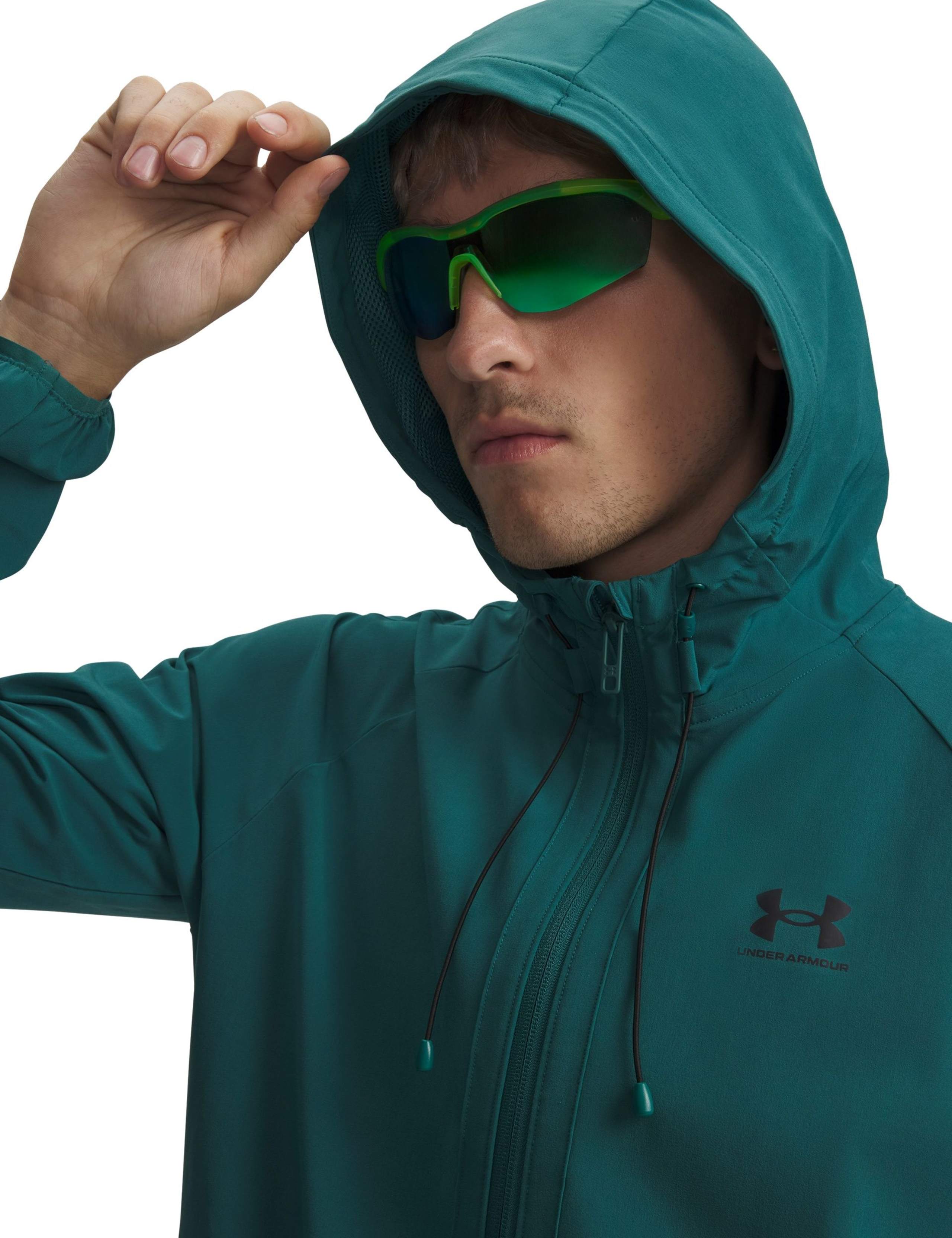 Vibe Woven Hooded Windbreaker Sports Jacket 3 of 3