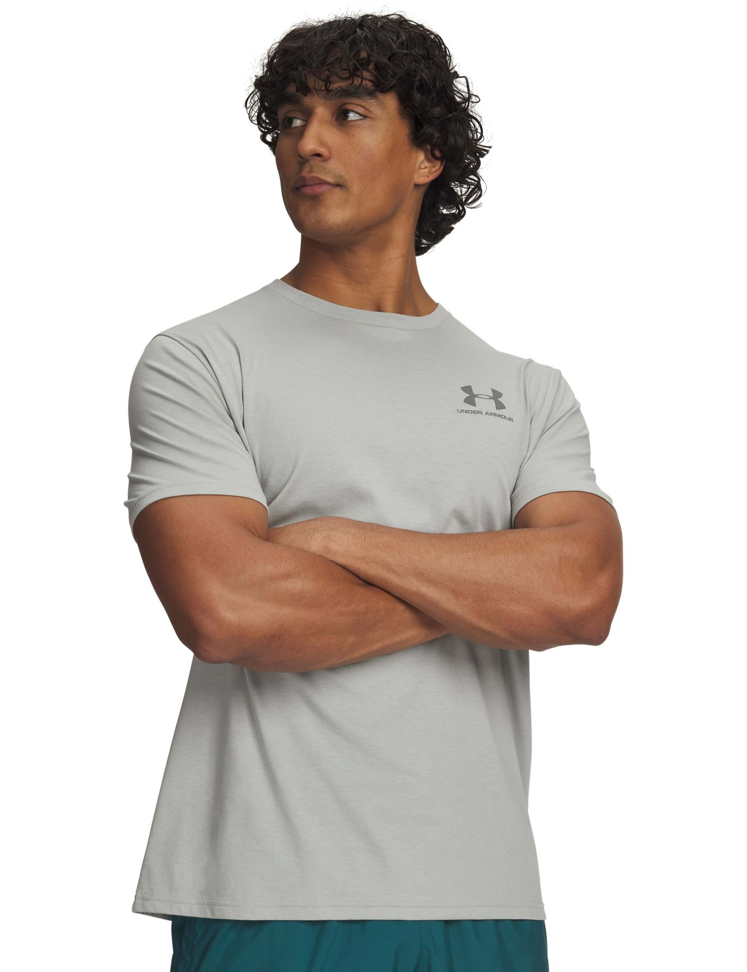 Sports Style Cotton Rich Crew Neck T-Shirt 1 of 3