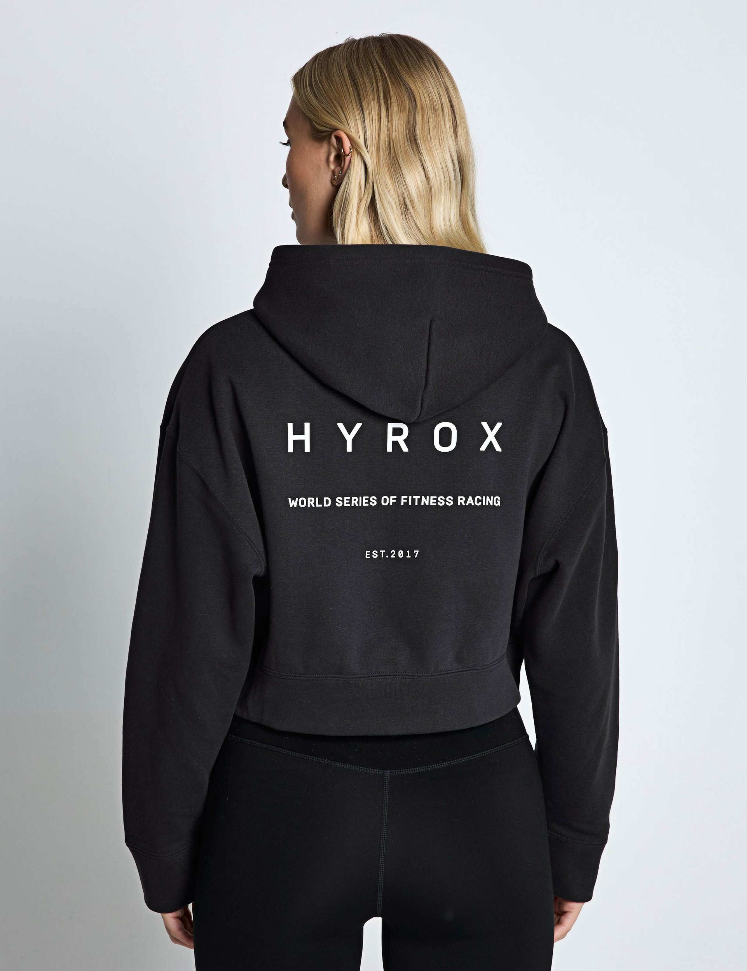 X Hyrox World Cotton Rich Crop Hoodie 3 of 6