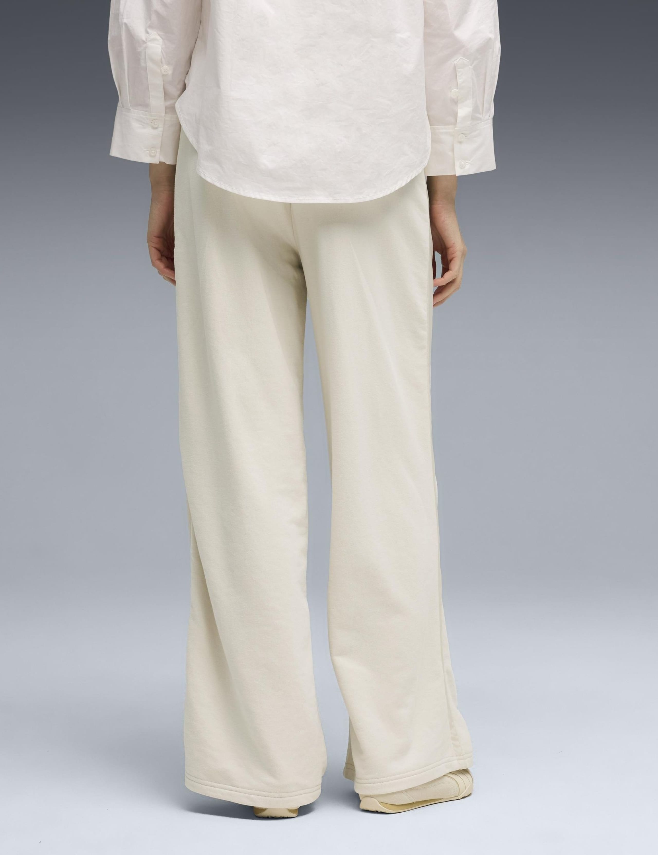 Comfort Cotton Blend Wide Leg Joggers 3 of 5