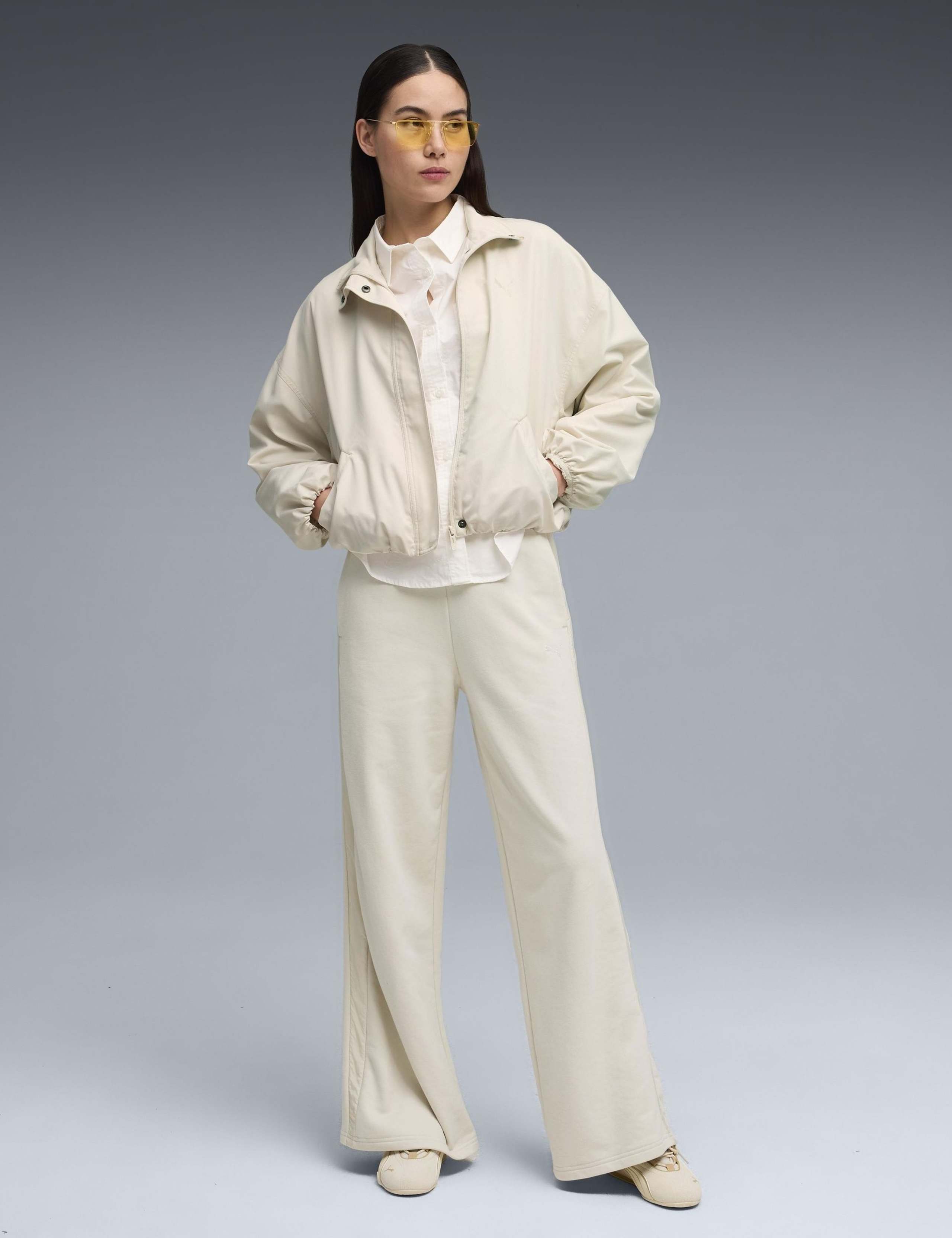 Comfort Cotton Blend Wide Leg Joggers 4 of 5