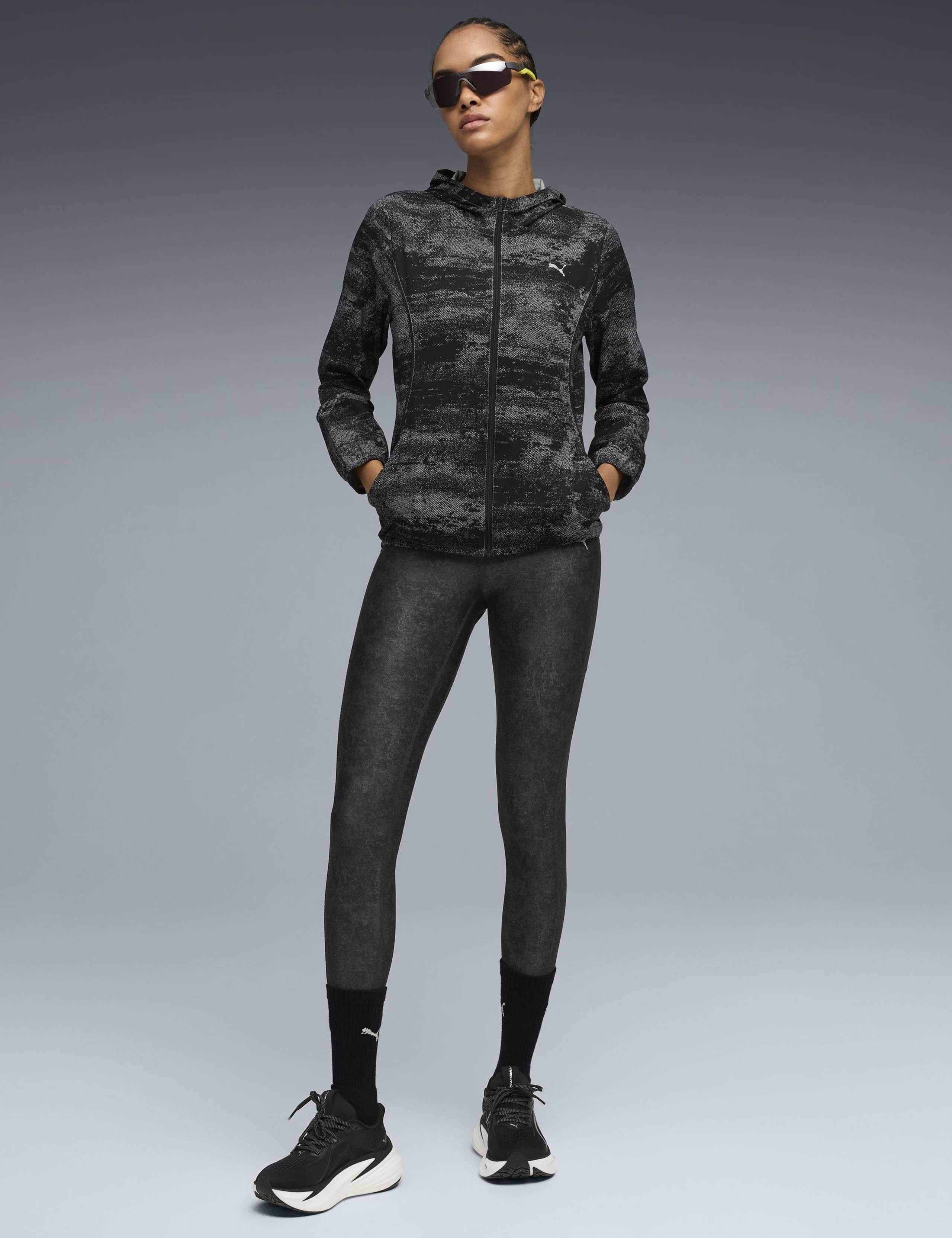 Velocity Printed High Waisted Leggings 4 of 7