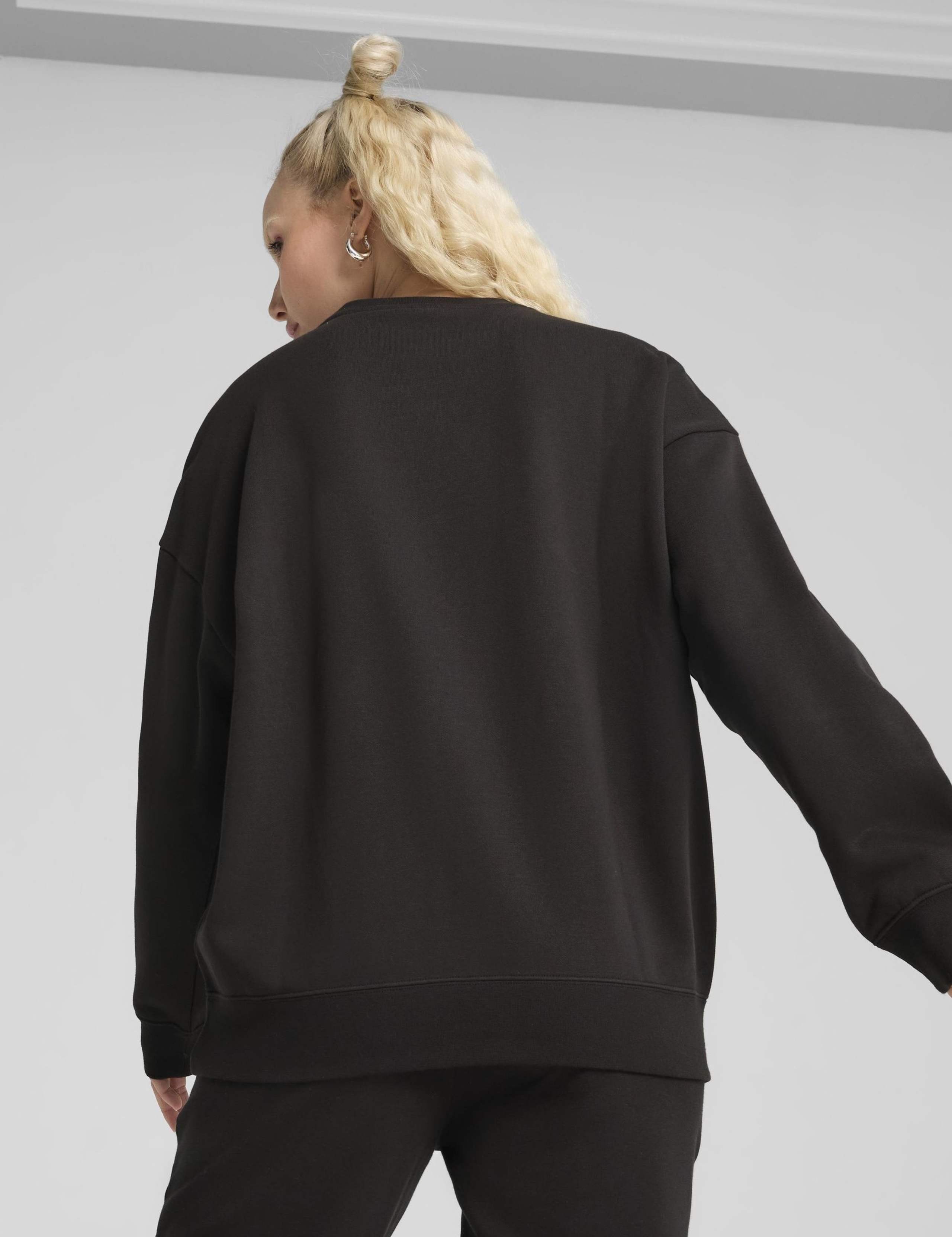 Cotton Rich Fleece Oversized Sweatshirt 3 of 7