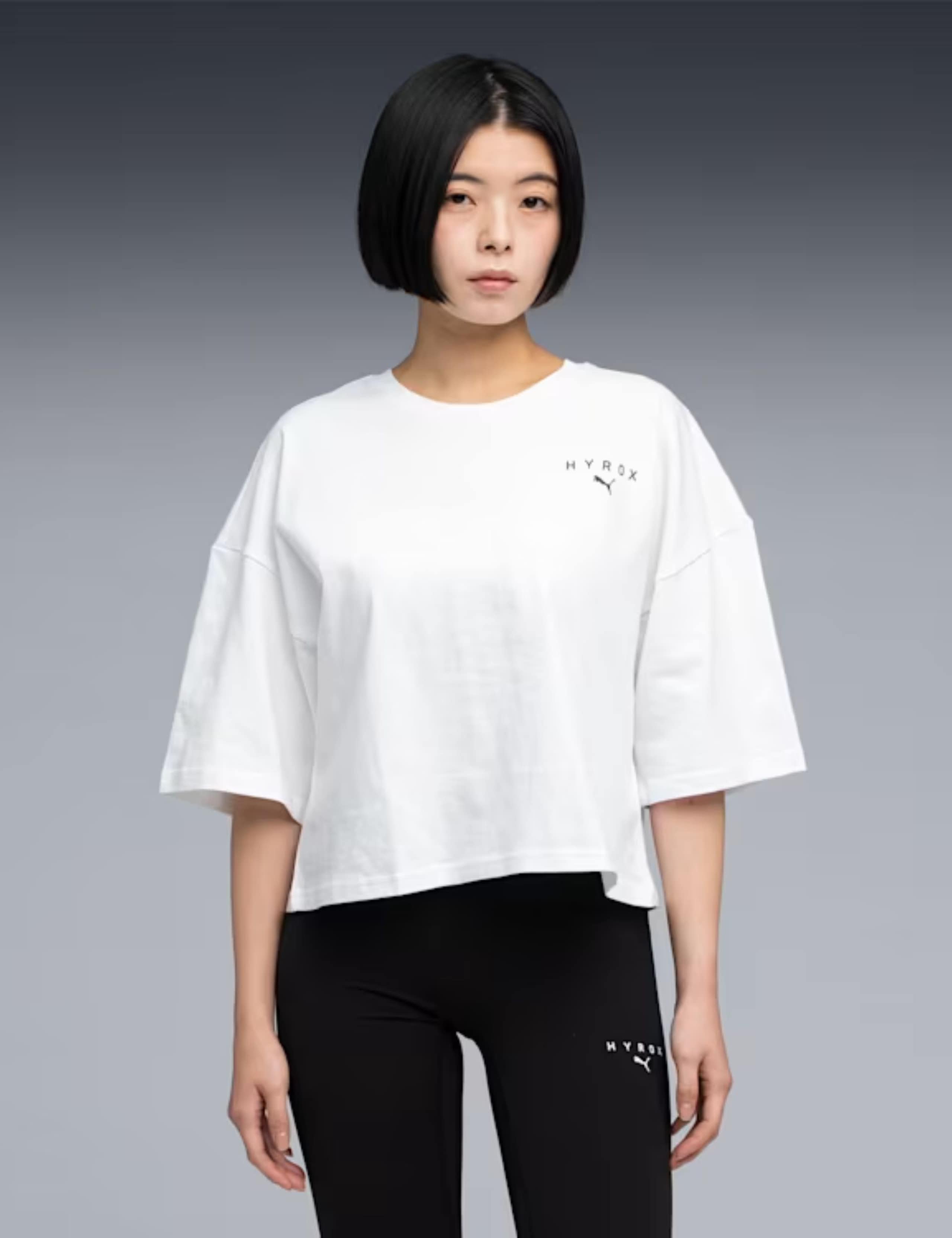 X Hyrox World Oversized Crop T-Shirt 1 of 6