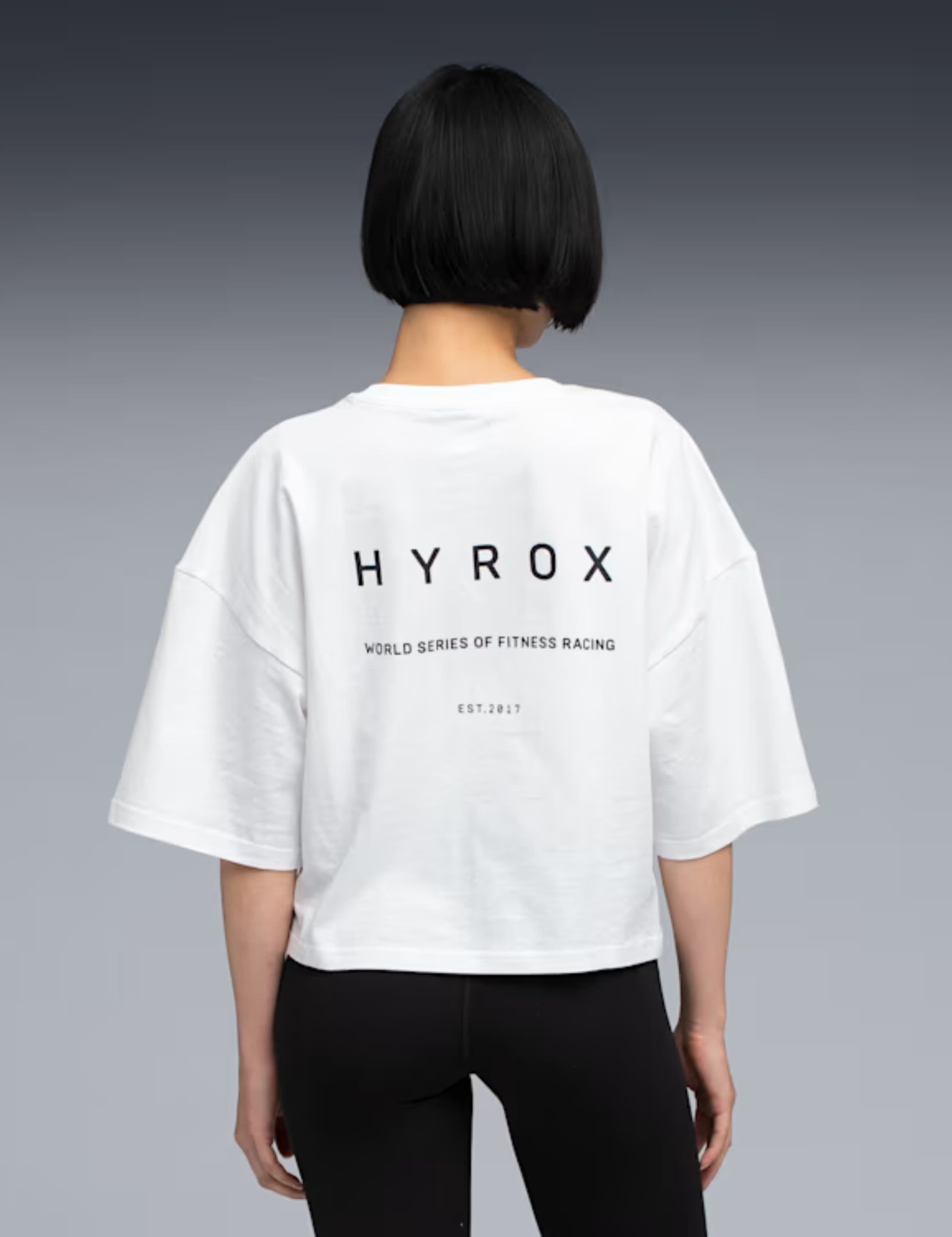 X Hyrox World Oversized Crop T-Shirt 3 of 6