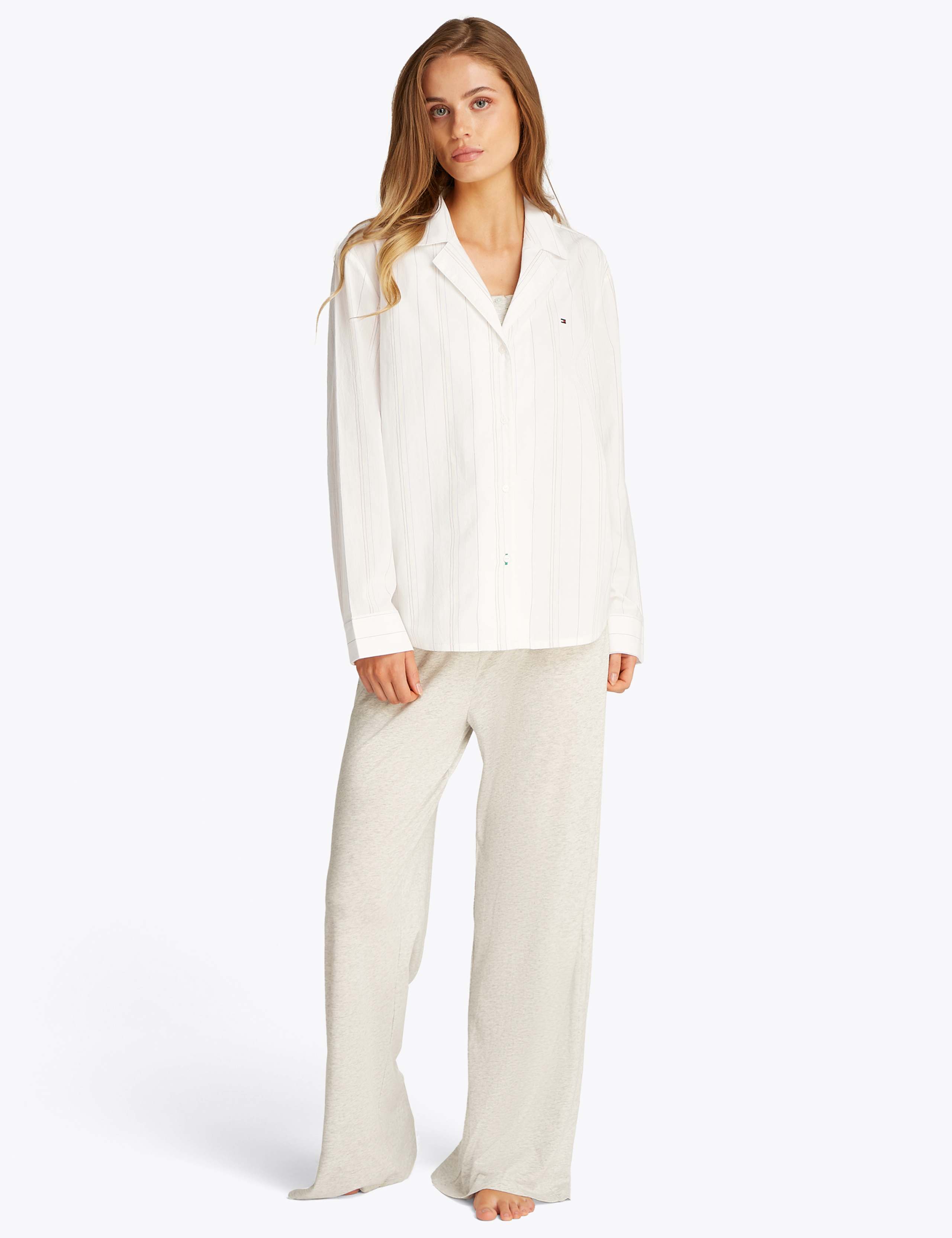 Essentials Pure Cotton Striped Pyjama Top 3 of 5