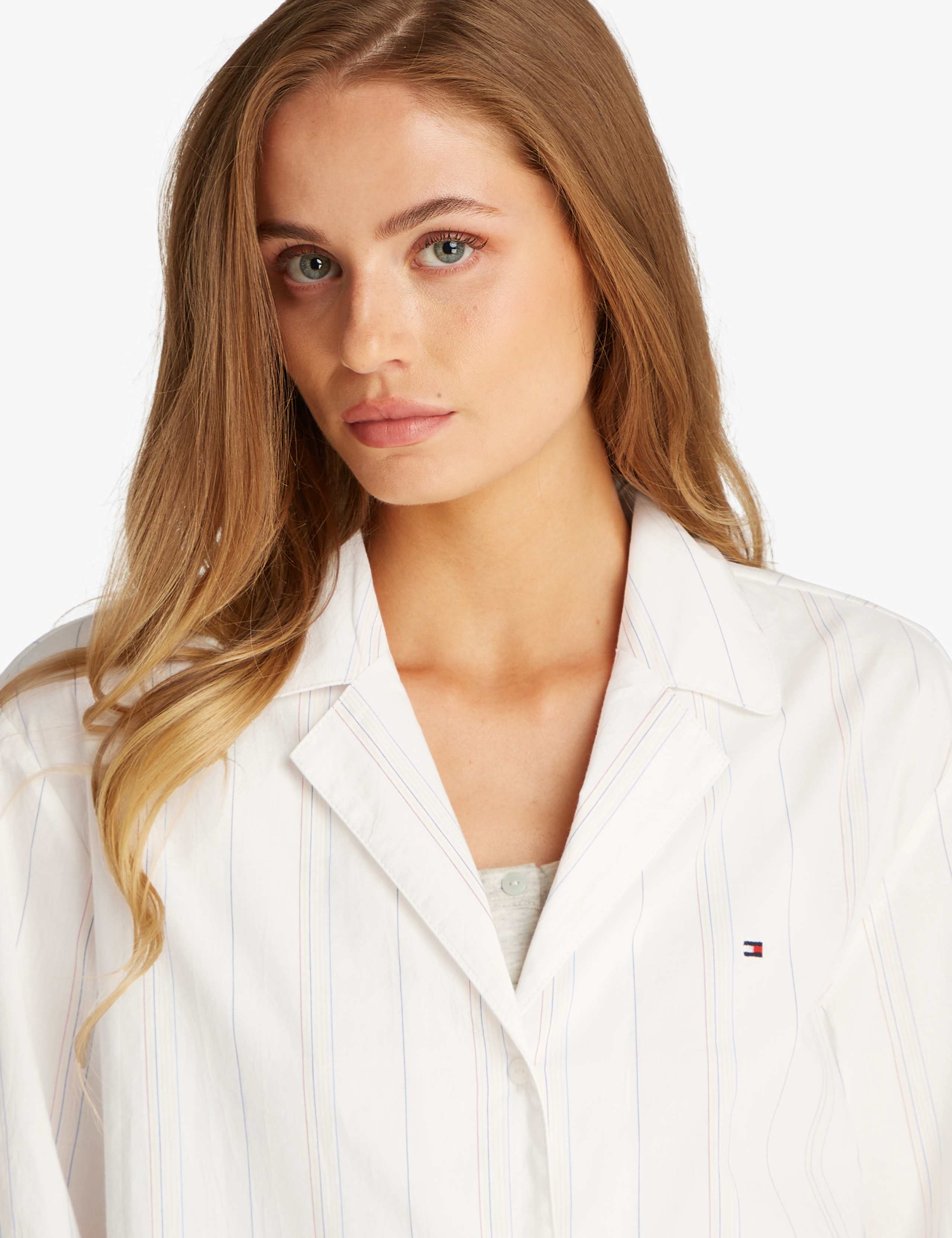 Essentials Pure Cotton Striped Pyjama Top 4 of 5