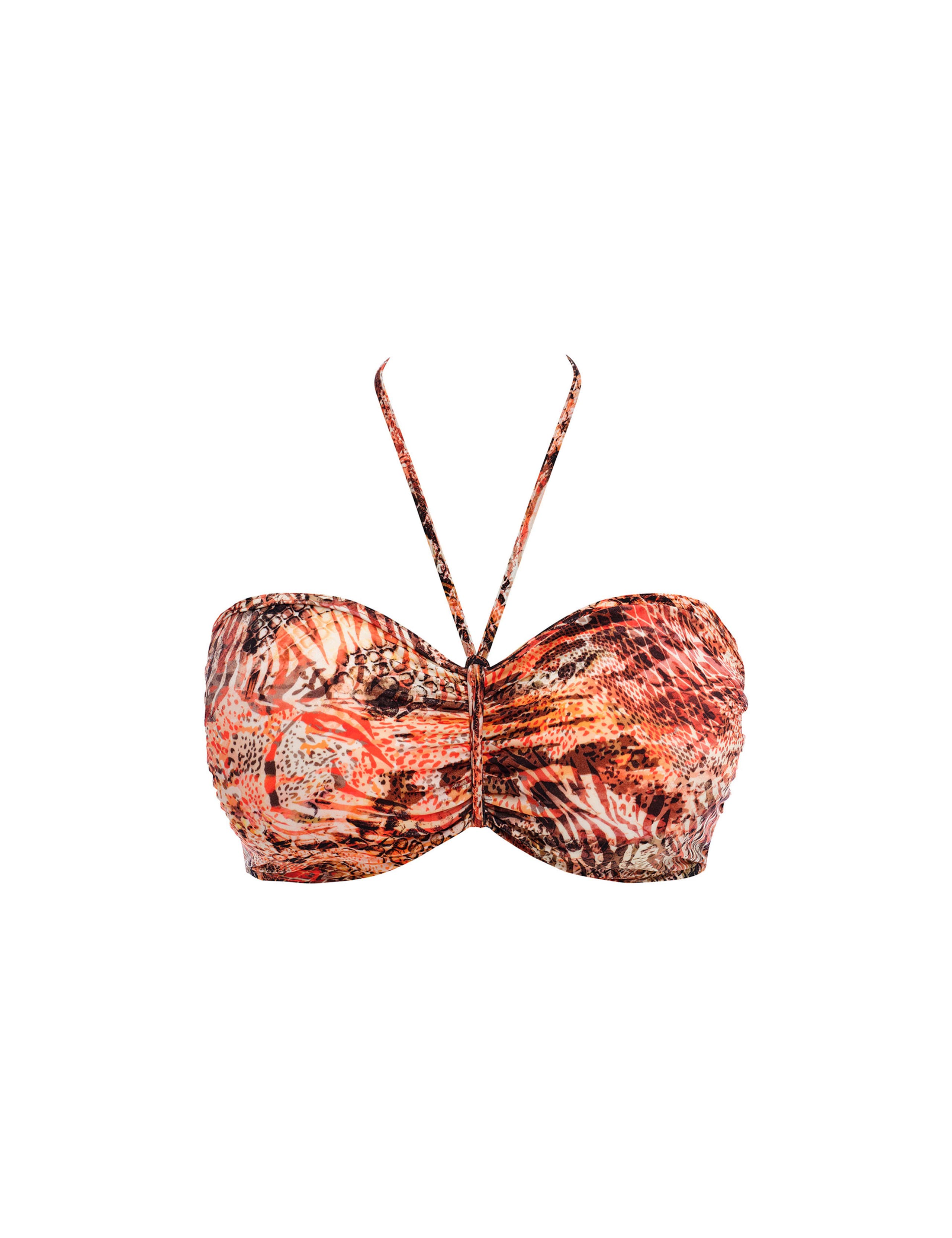 Desert Cat Wired Bandeau Bikini Top 2 of 10