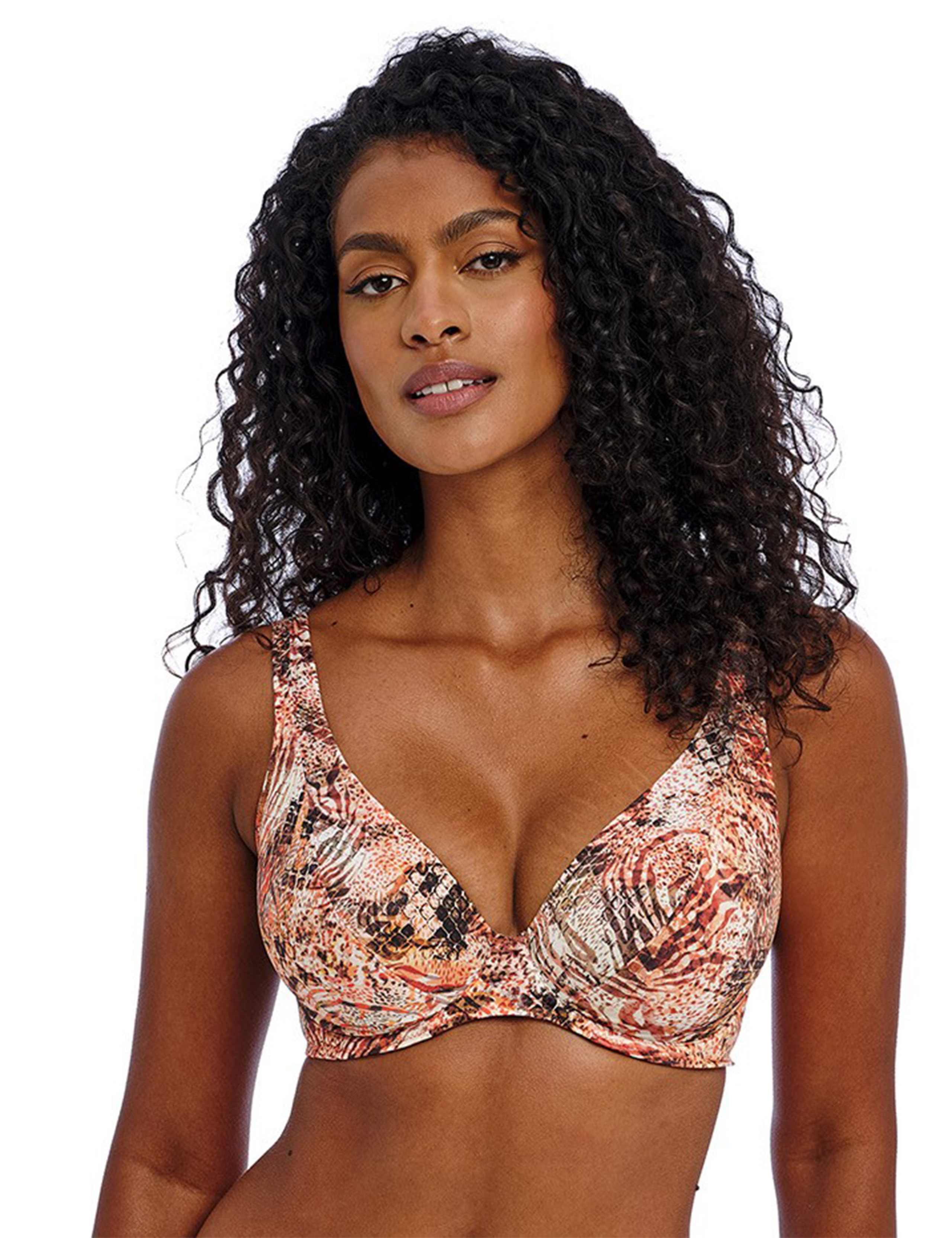 Desert Cat Animal Print Wired Bikini Top 3 of 5