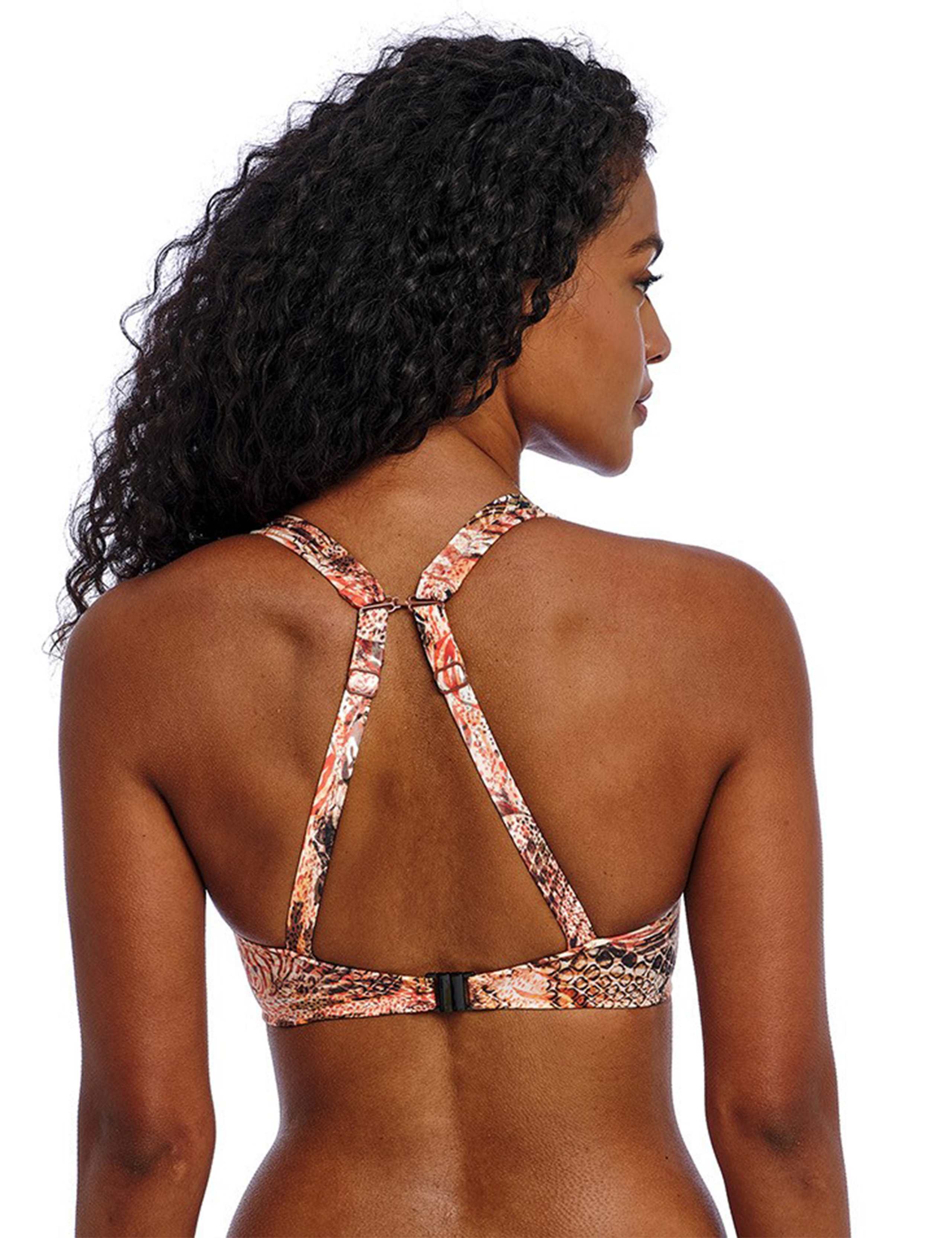 Desert Cat Animal Print Wired Bikini Top 5 of 5