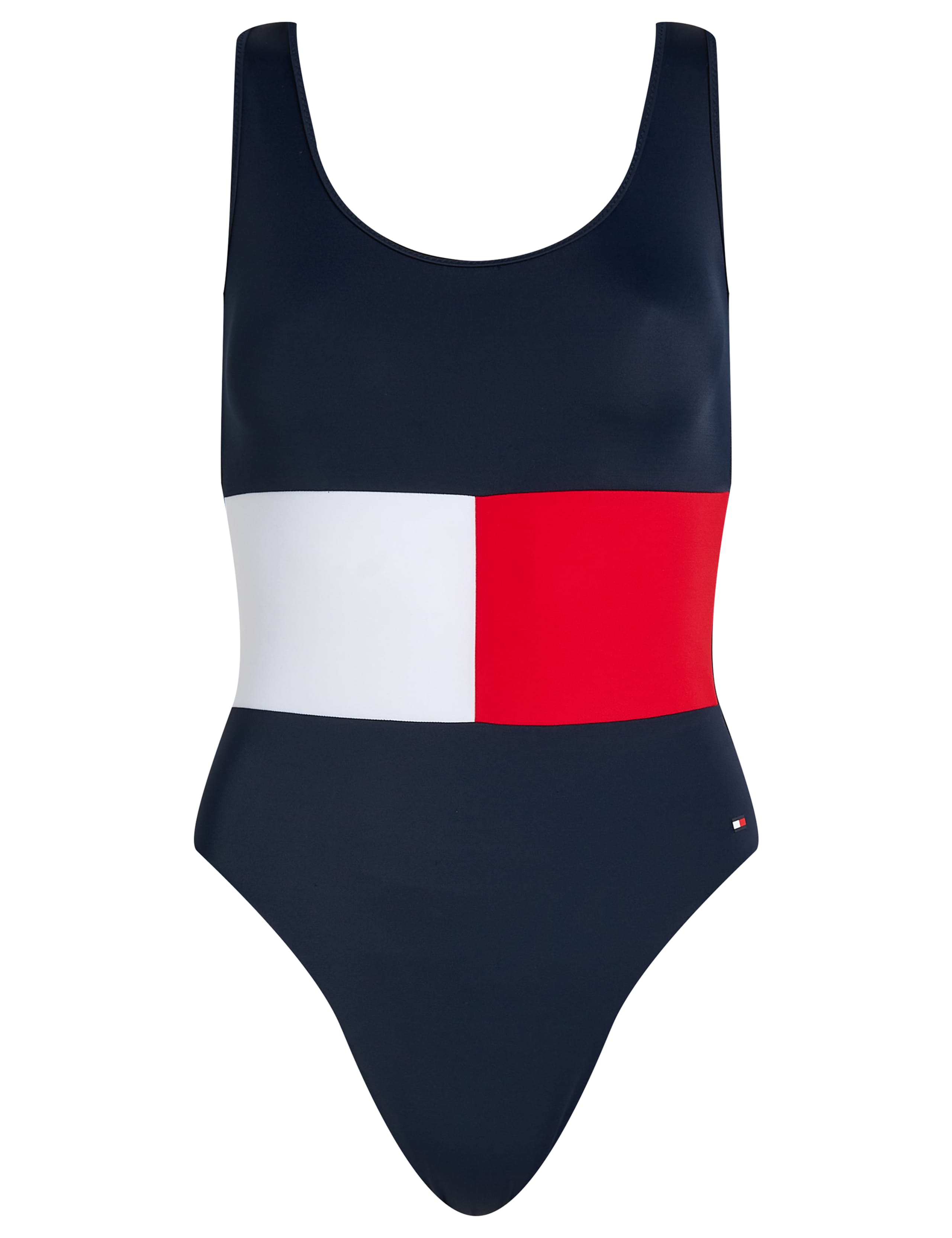 Core Flag Colour Block Scoop Neck Swimsuit 2 of 4