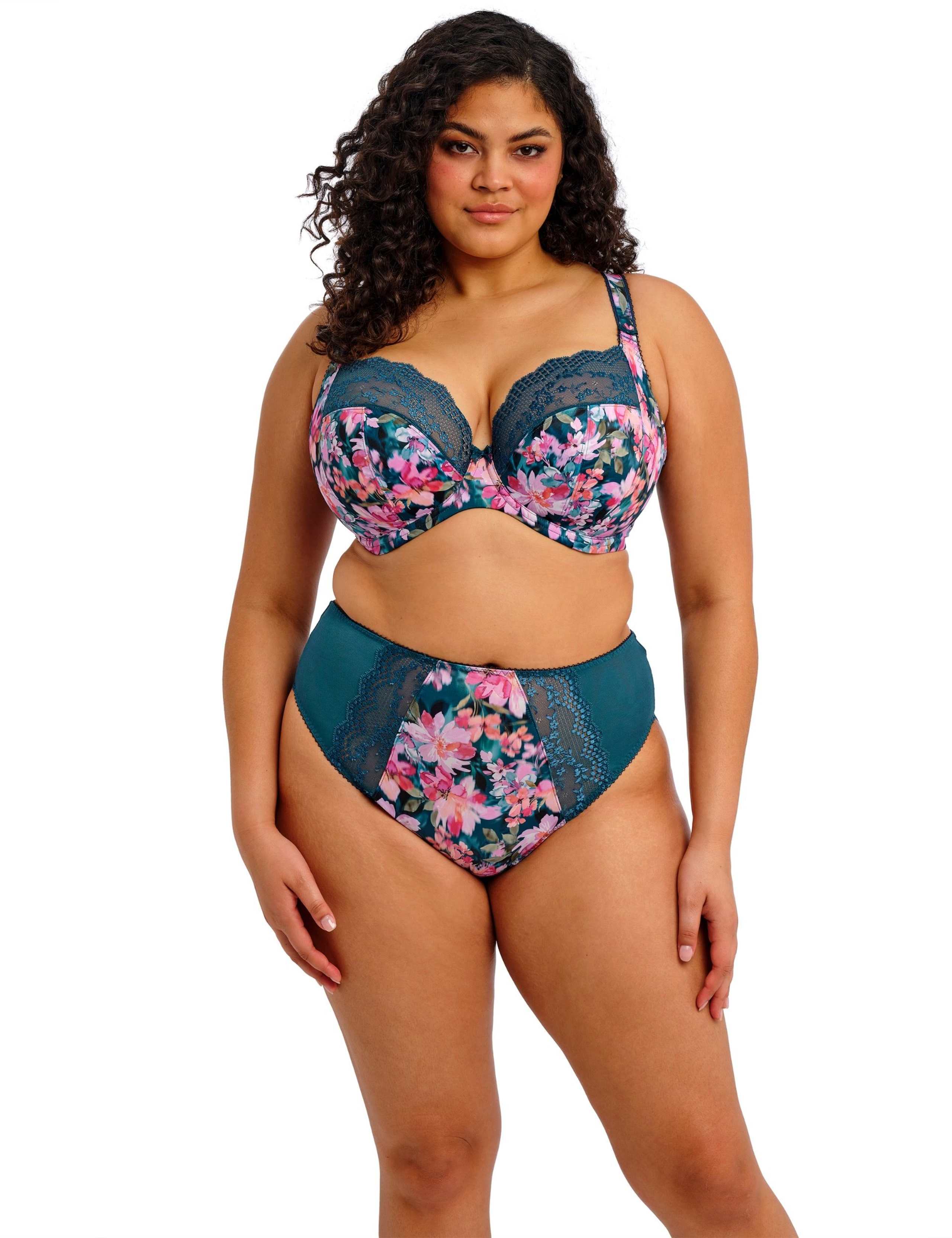 Lucie Floral Wired Plunge Bra DD-JJ 3 of 5