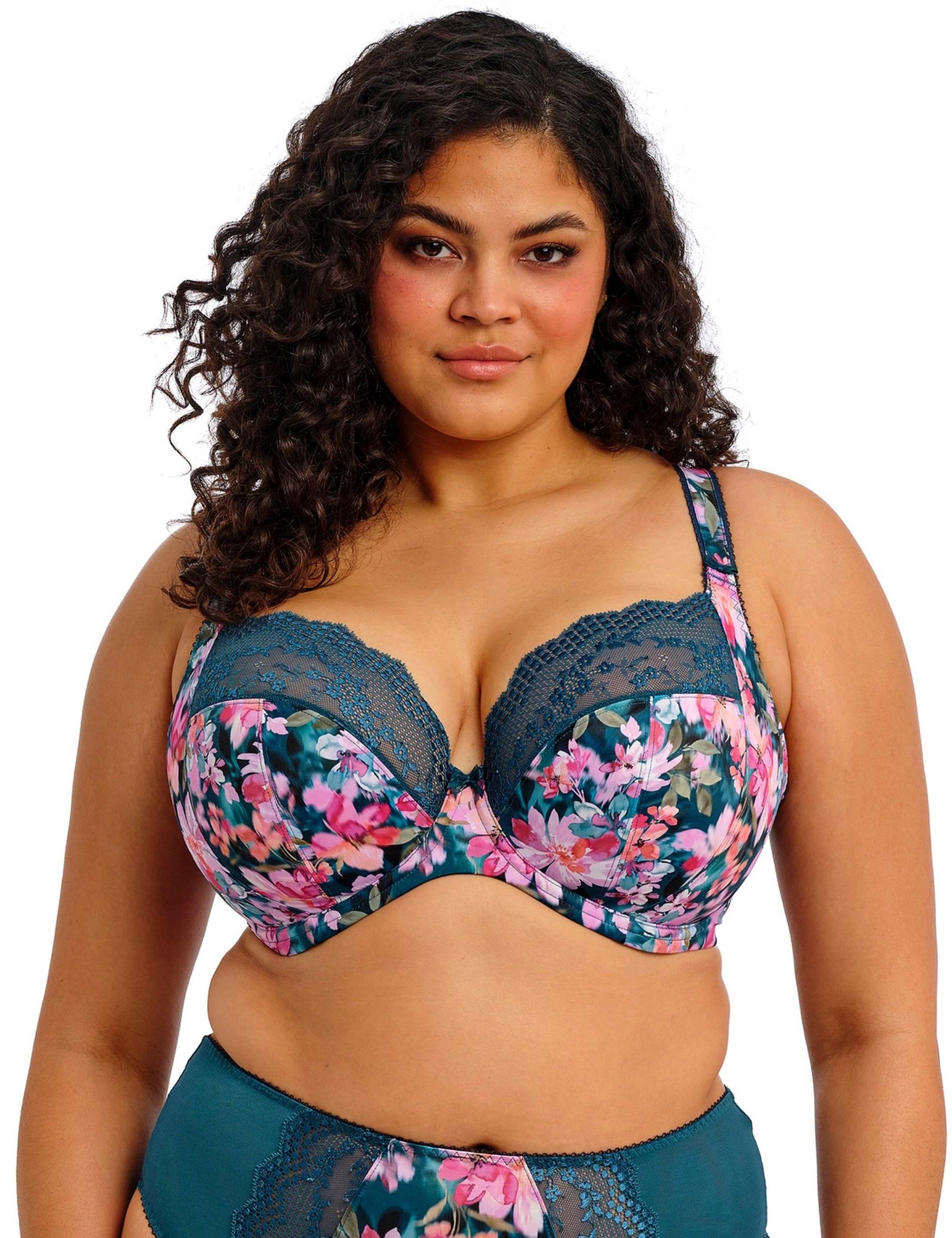Lucie Floral Wired Plunge Bra DD-JJ 4 of 5