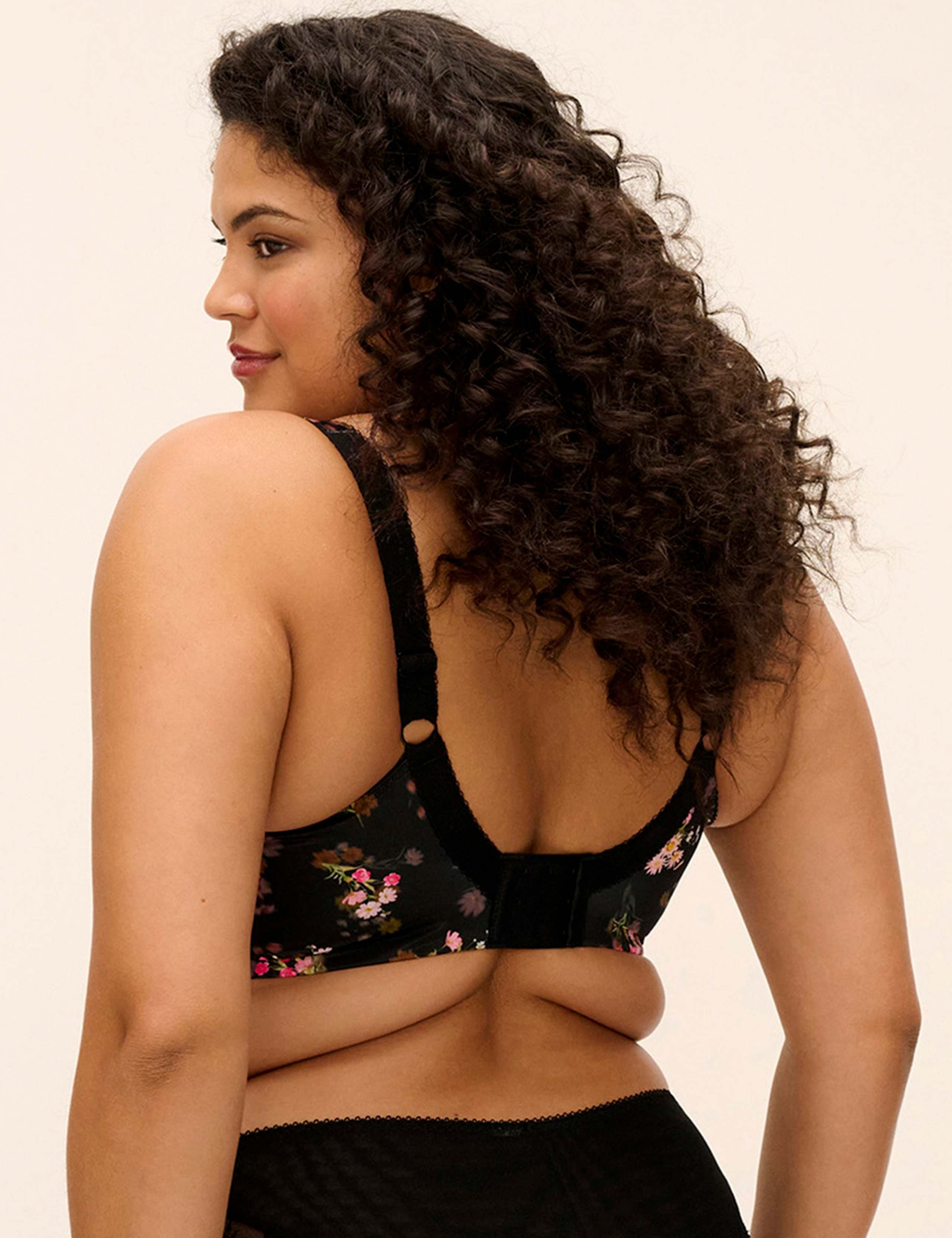 Lucie Floral Wired Plunge Bra DD-K 4 of 5