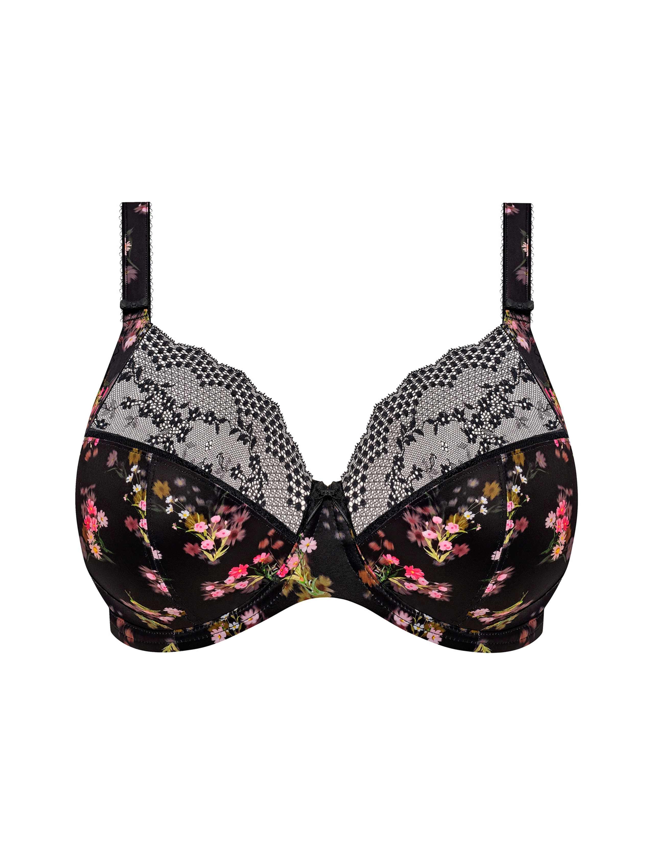 Lucie Floral Wired Plunge Bra DD-K 2 of 5
