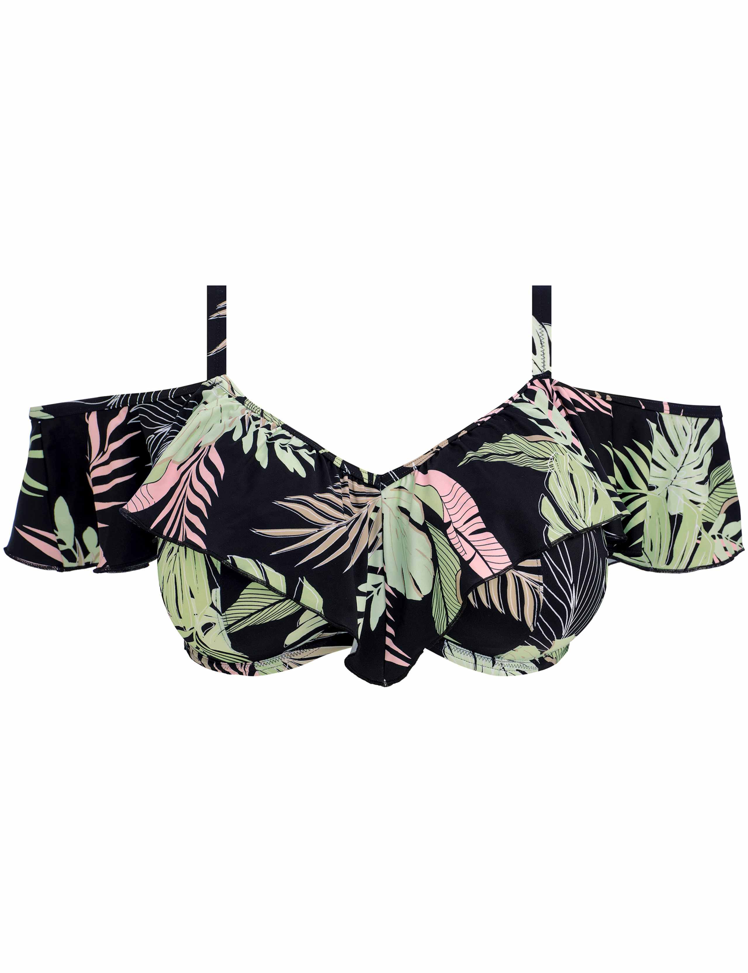 Tropical Retreat Wired Plunge Bikini Top 2 of 7