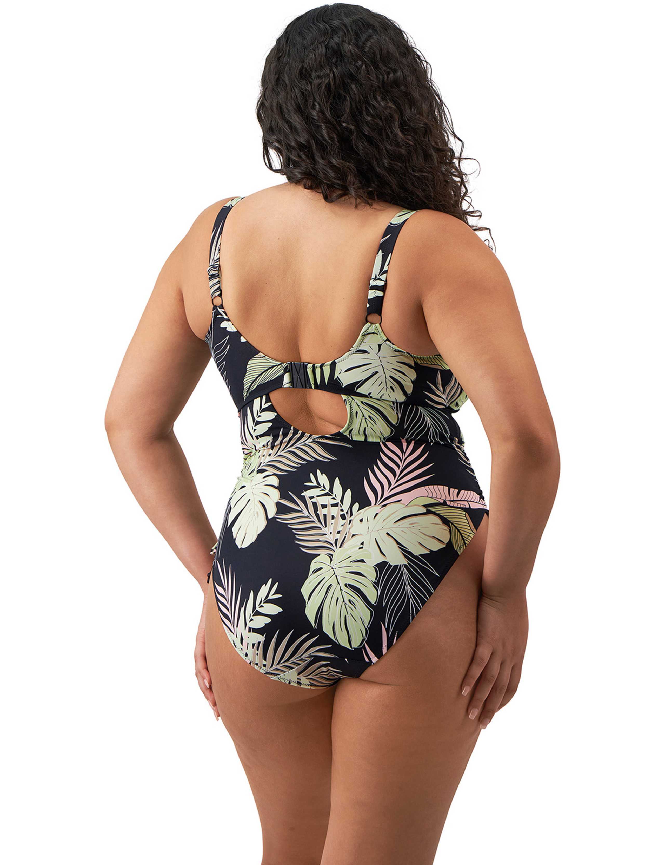 Tropical Retreat Floral V-Neck Swimsuit 4 of 4