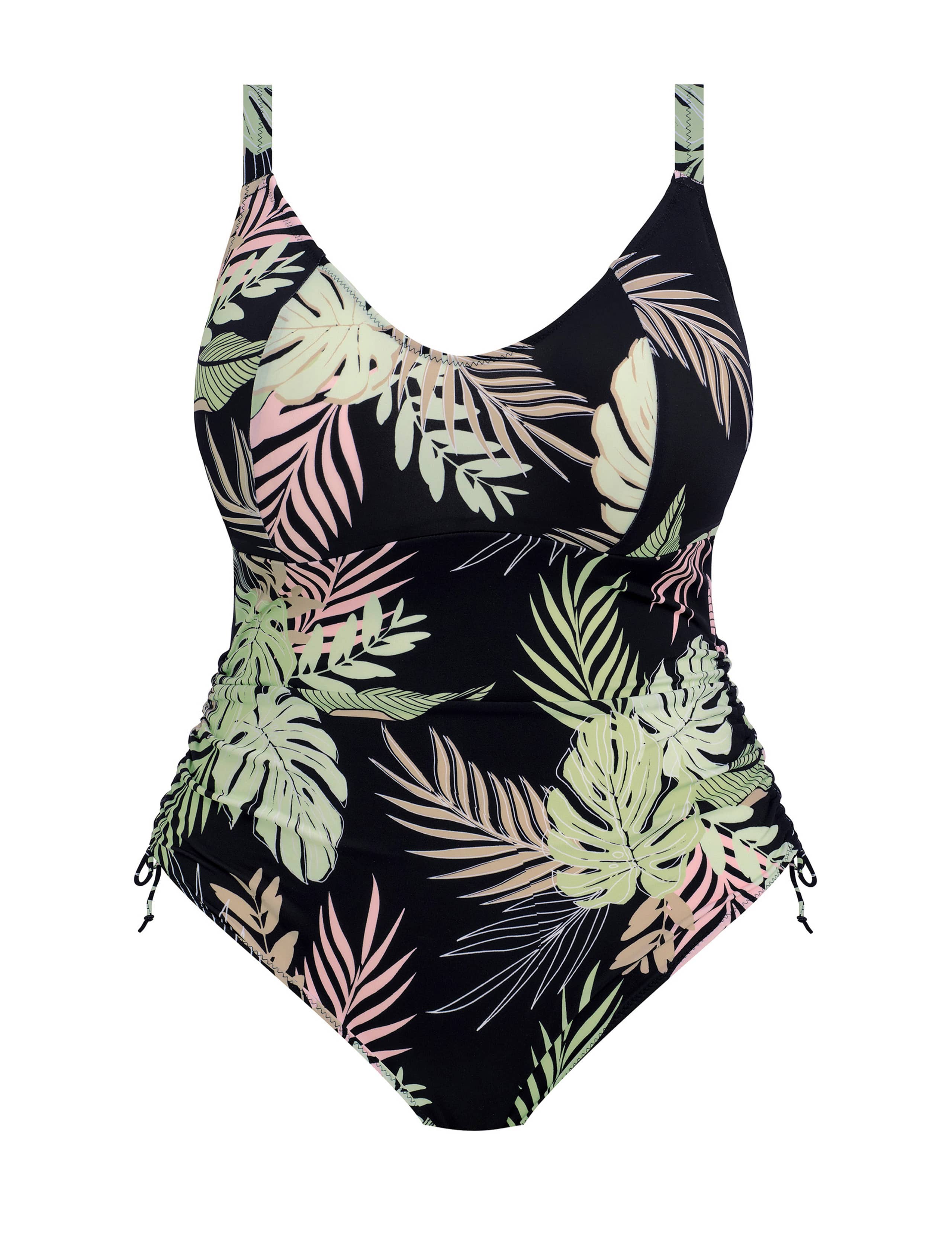 Tropical Retreat Floral V-Neck Swimsuit 2 of 4