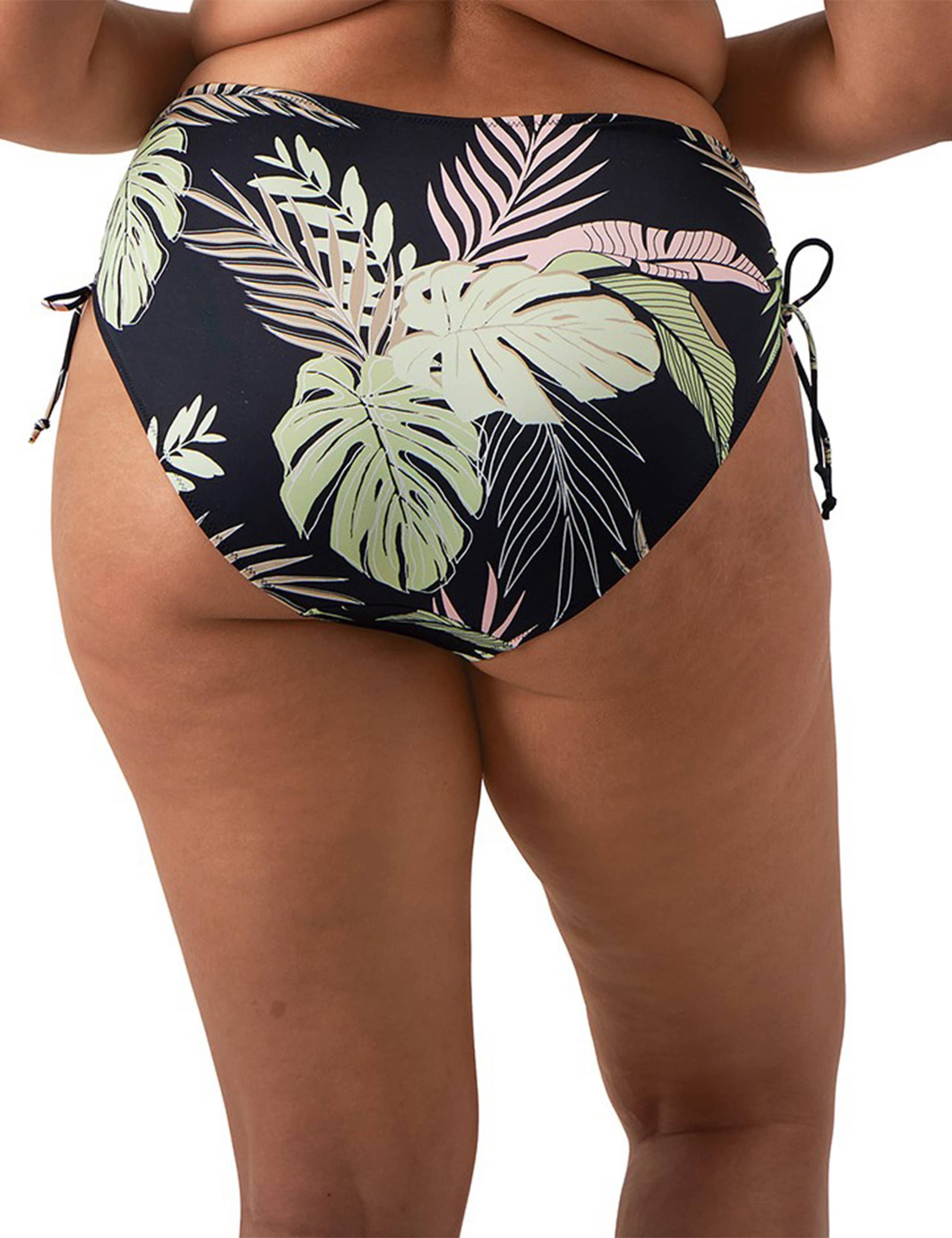 Tropical Retreat Floral Tie Side High Waisted Bikini Bottoms 3 of 5