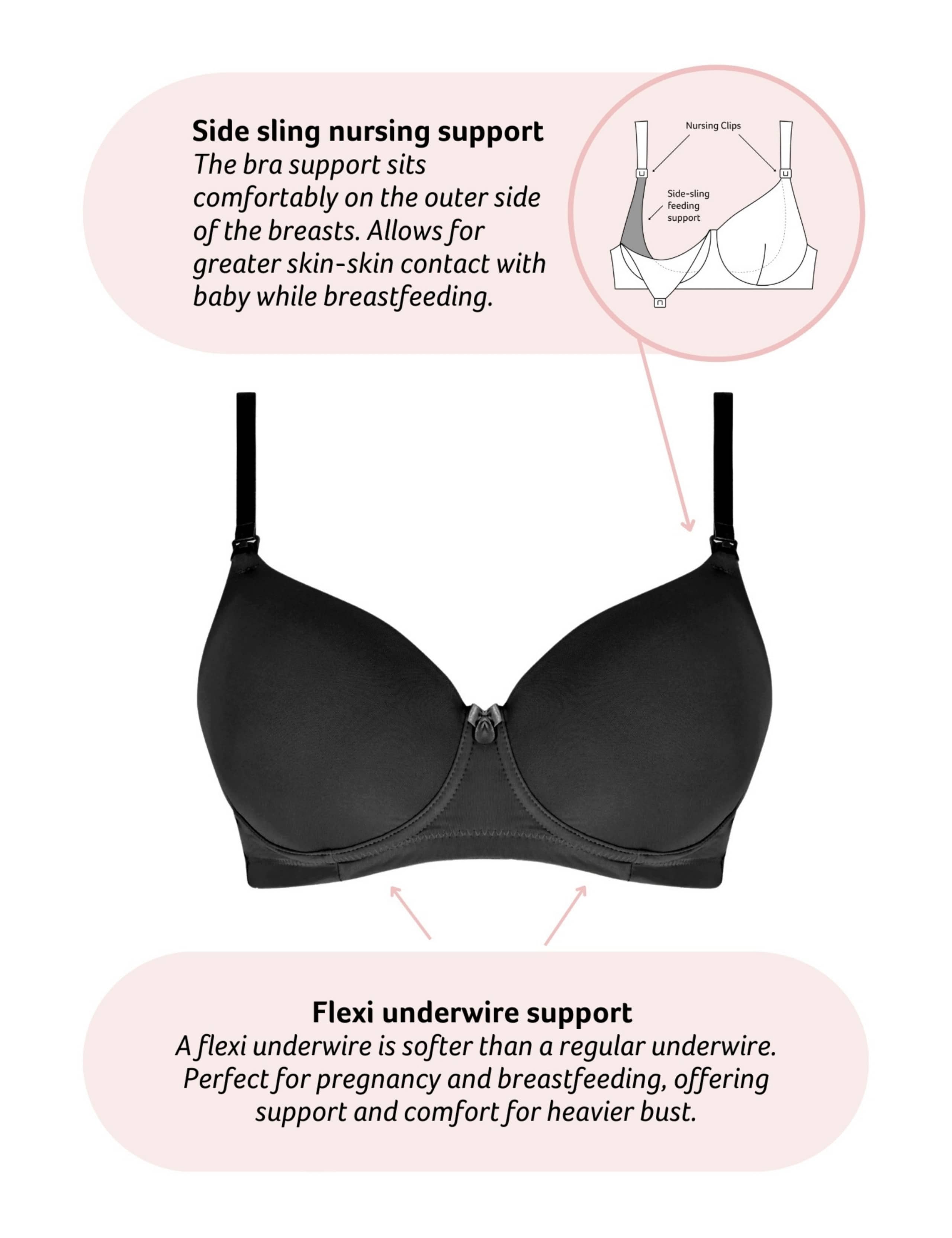 Forever Yours Wired Maternity Nursing Bra B-F 2 of 7