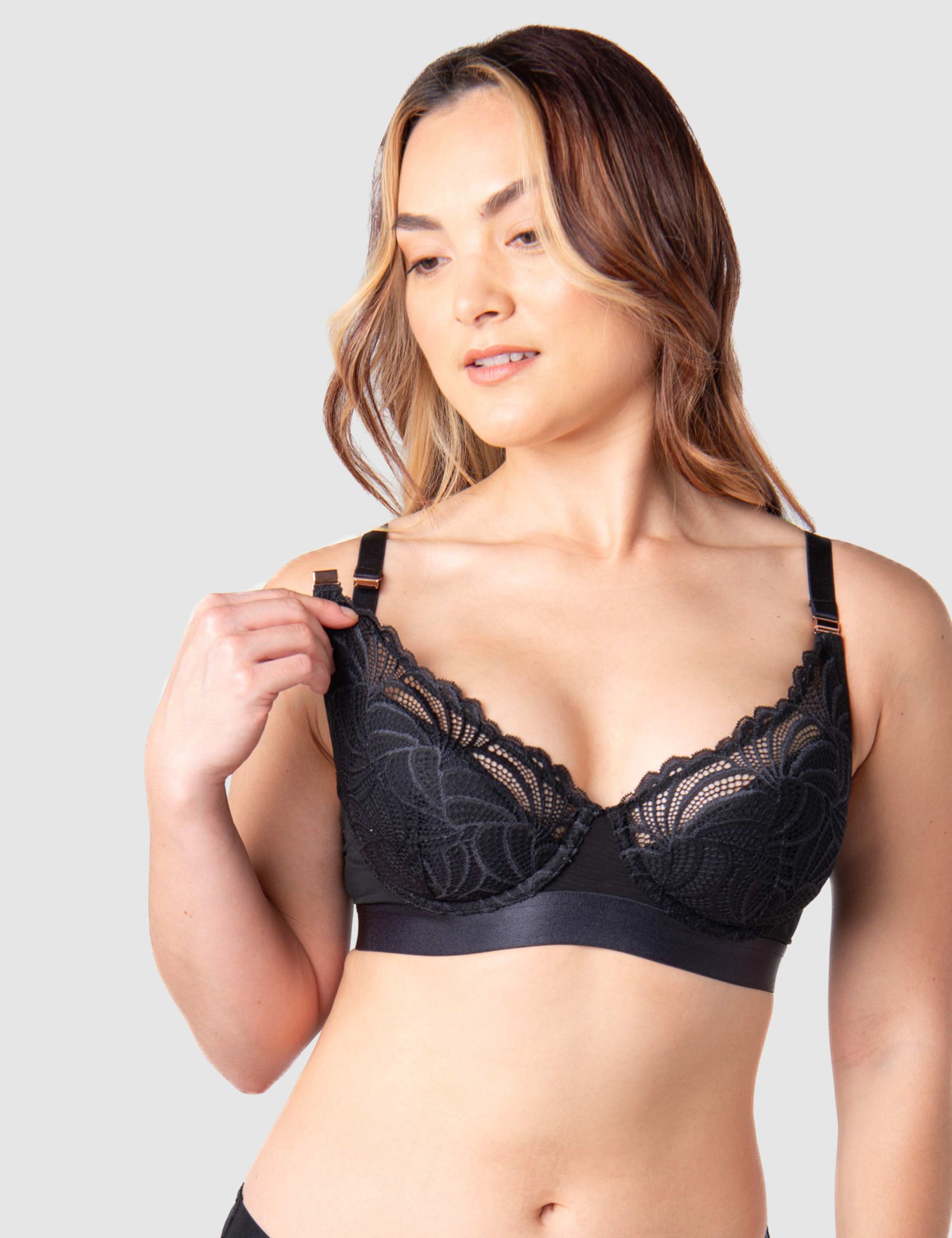 Warrior Lace Plunge Maternity Nursing Bra 3 of 6