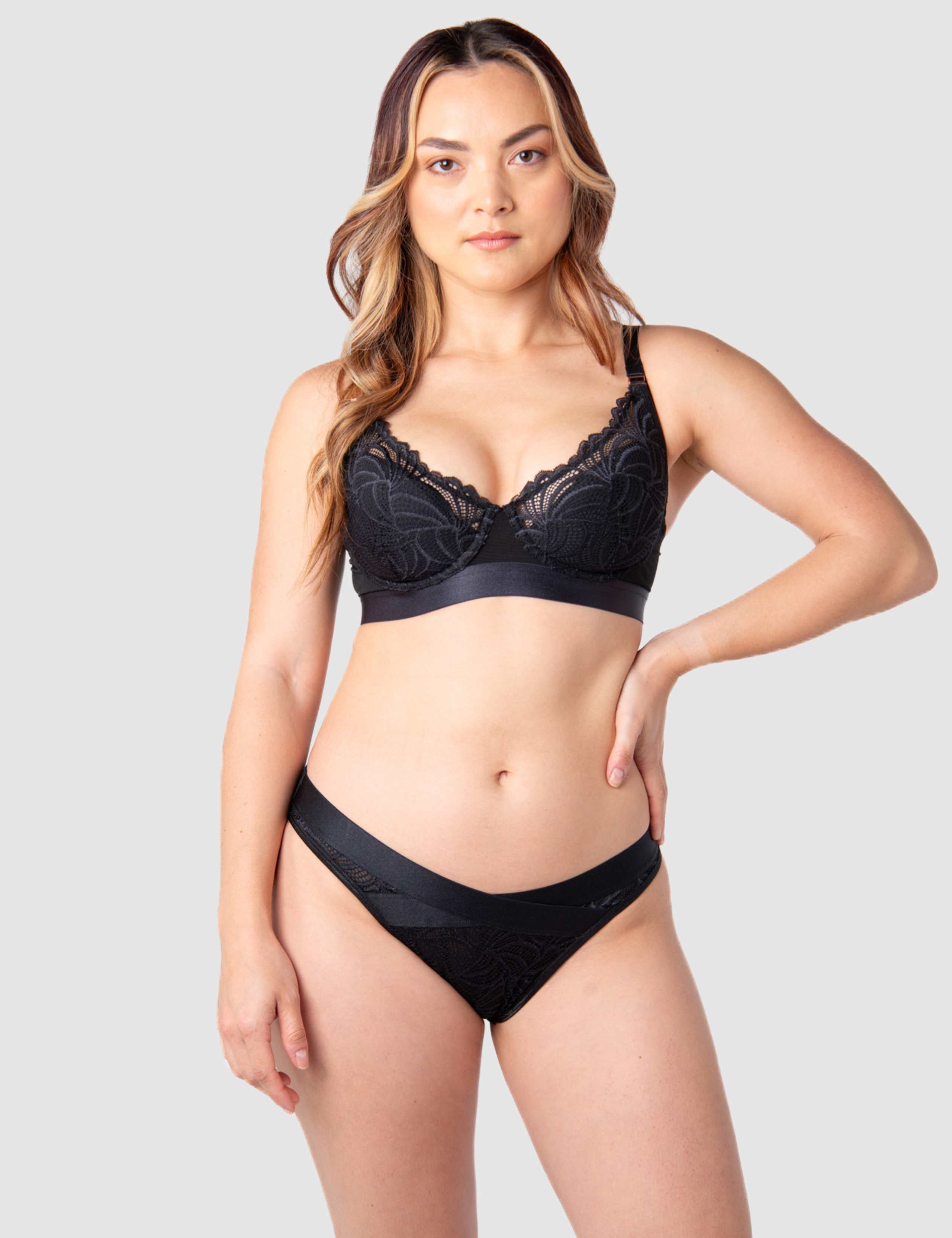 Warrior Lace Plunge Maternity Nursing Bra 6 of 6