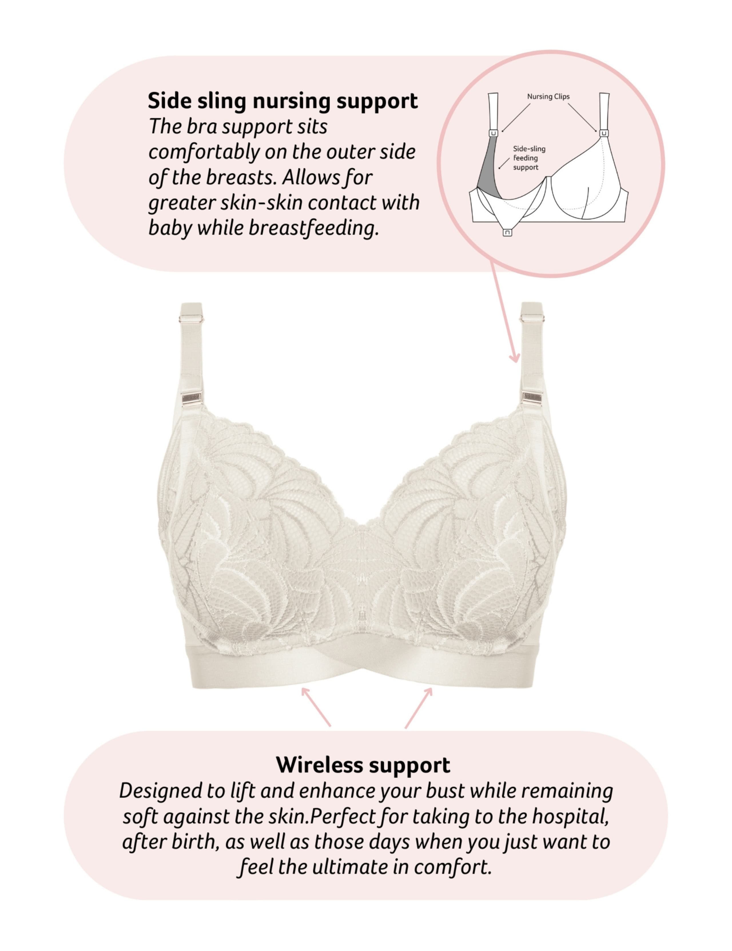 Warrior Soft Cup Maternity Nursing Bra B-G 2 of 6