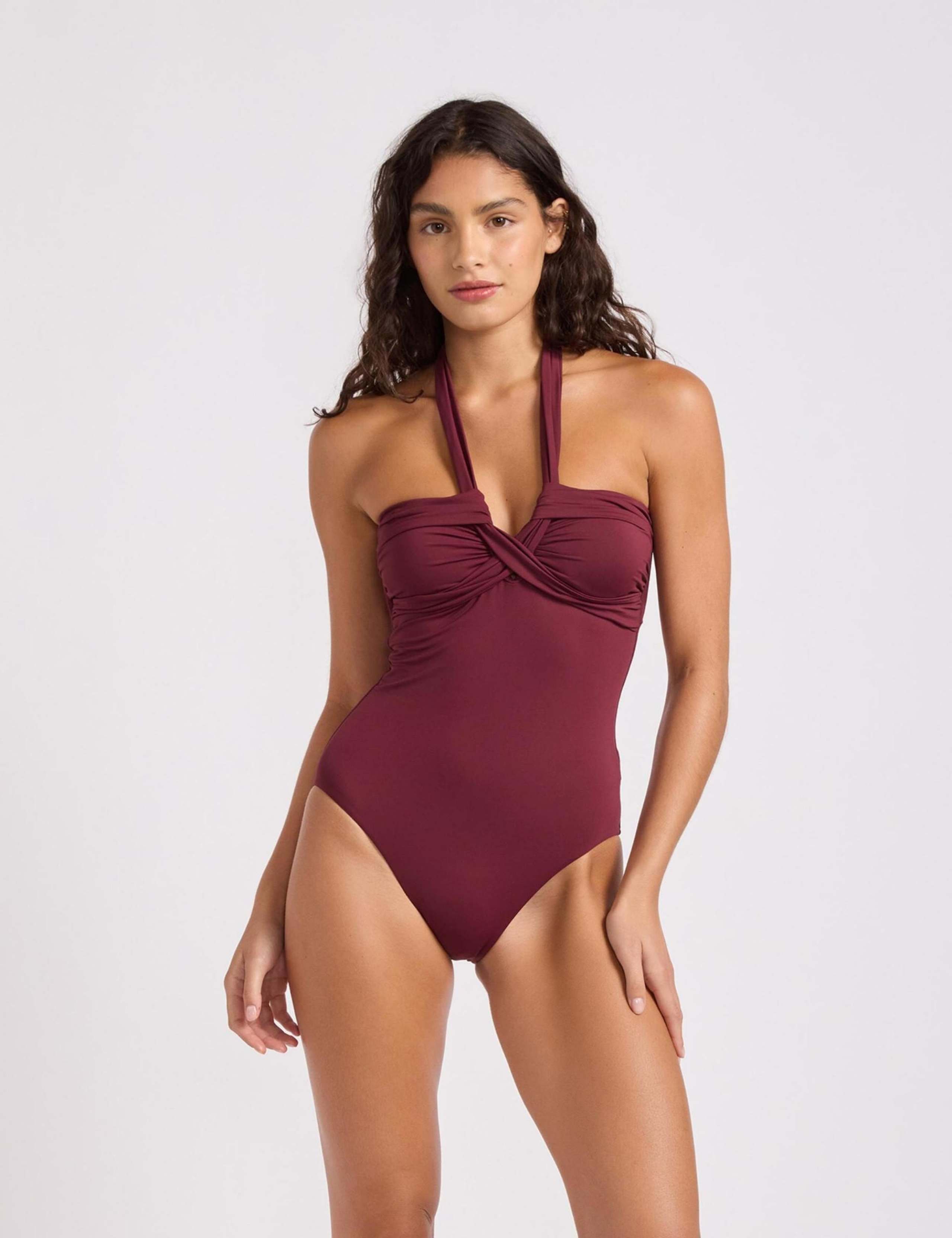Collective Halterneck Bandeau Swimsuit 1 of 4