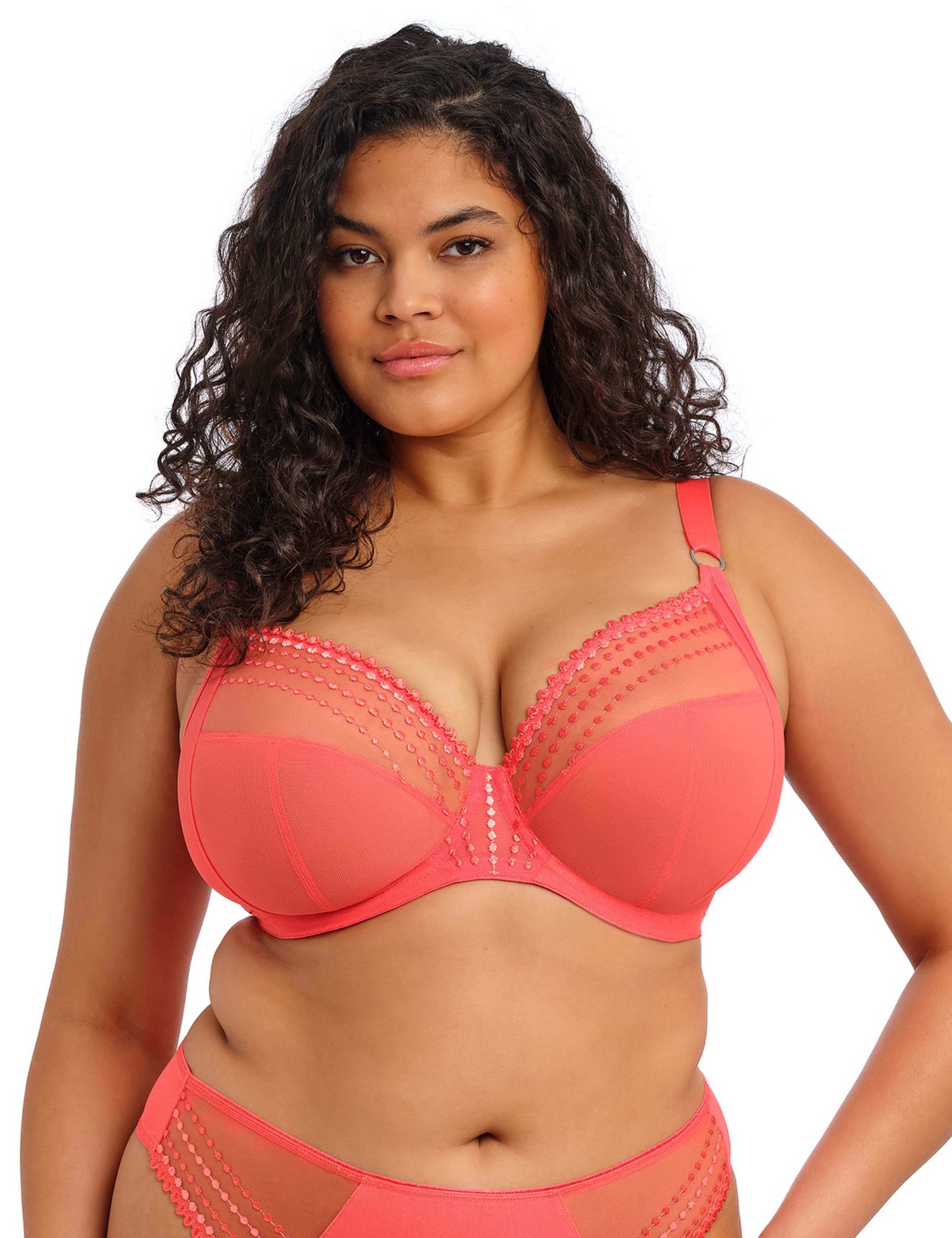 Matilda Embroidered Wired Plunge Bra (DD-JJ) 5 of 7