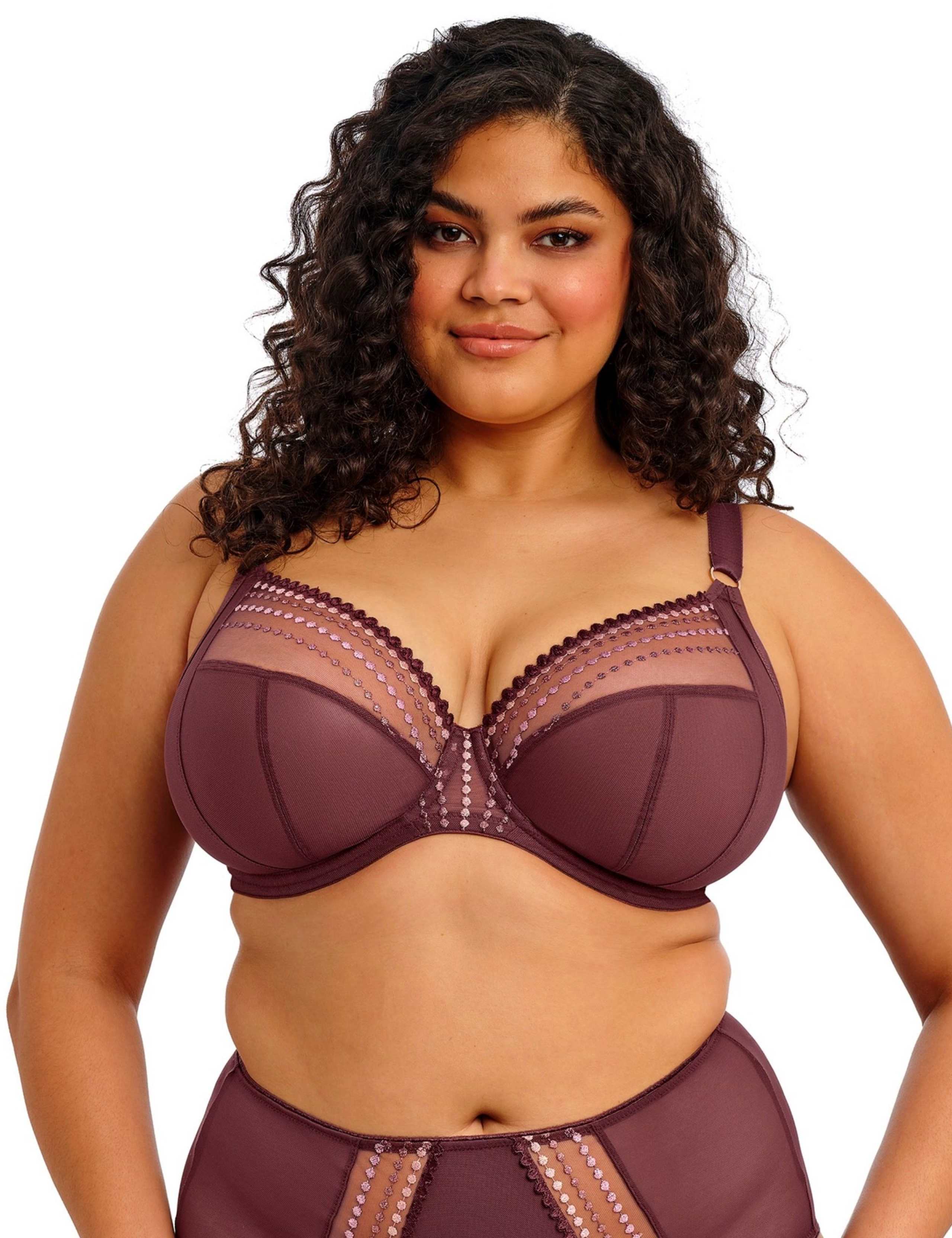 Matilda Embroidered Wired Plunge Bra (DD-JJ) 4 of 6