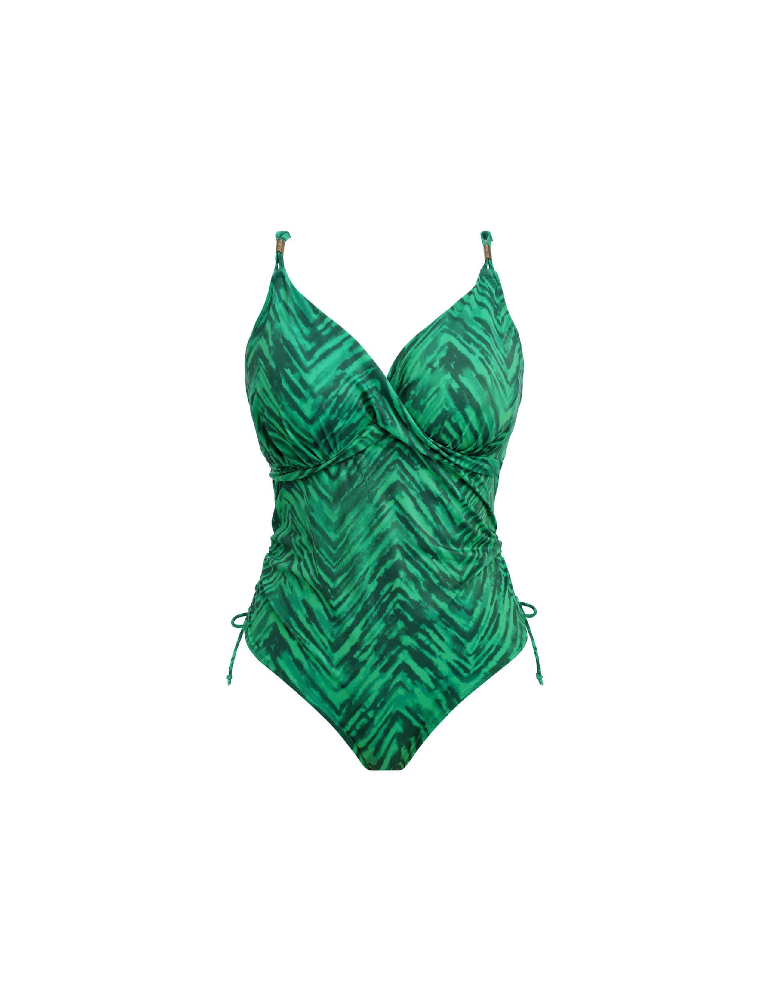 Punta Mita Striped Wired Plunge Swimsuit 2 of 5