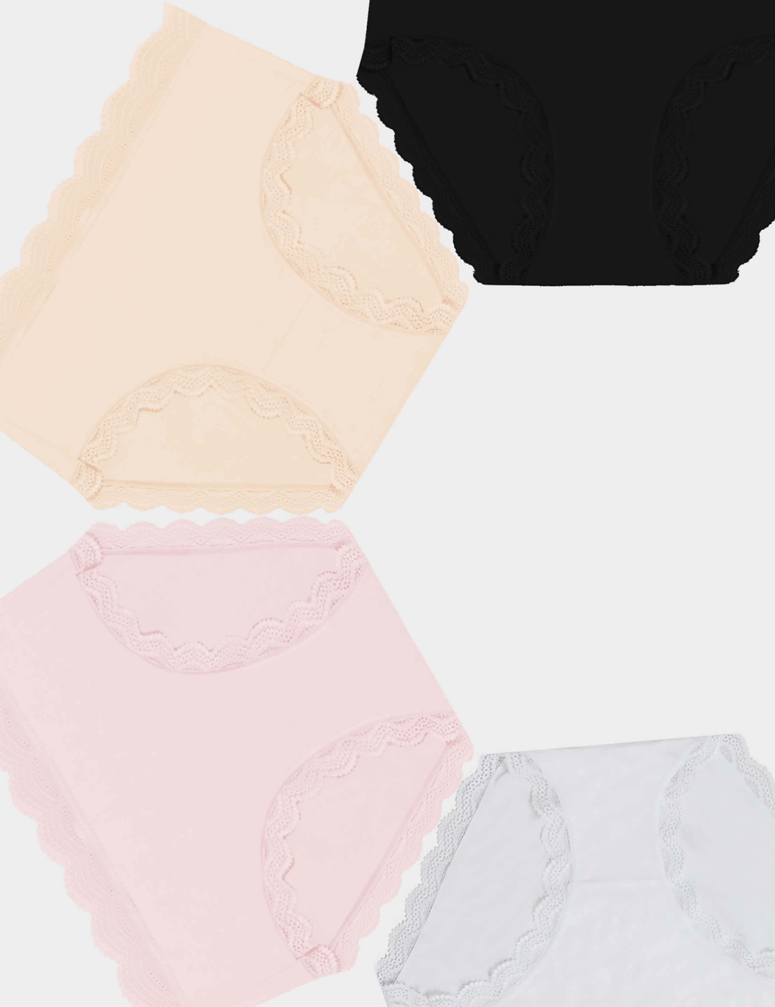 4pk High Rise Full Briefs 7 of 9