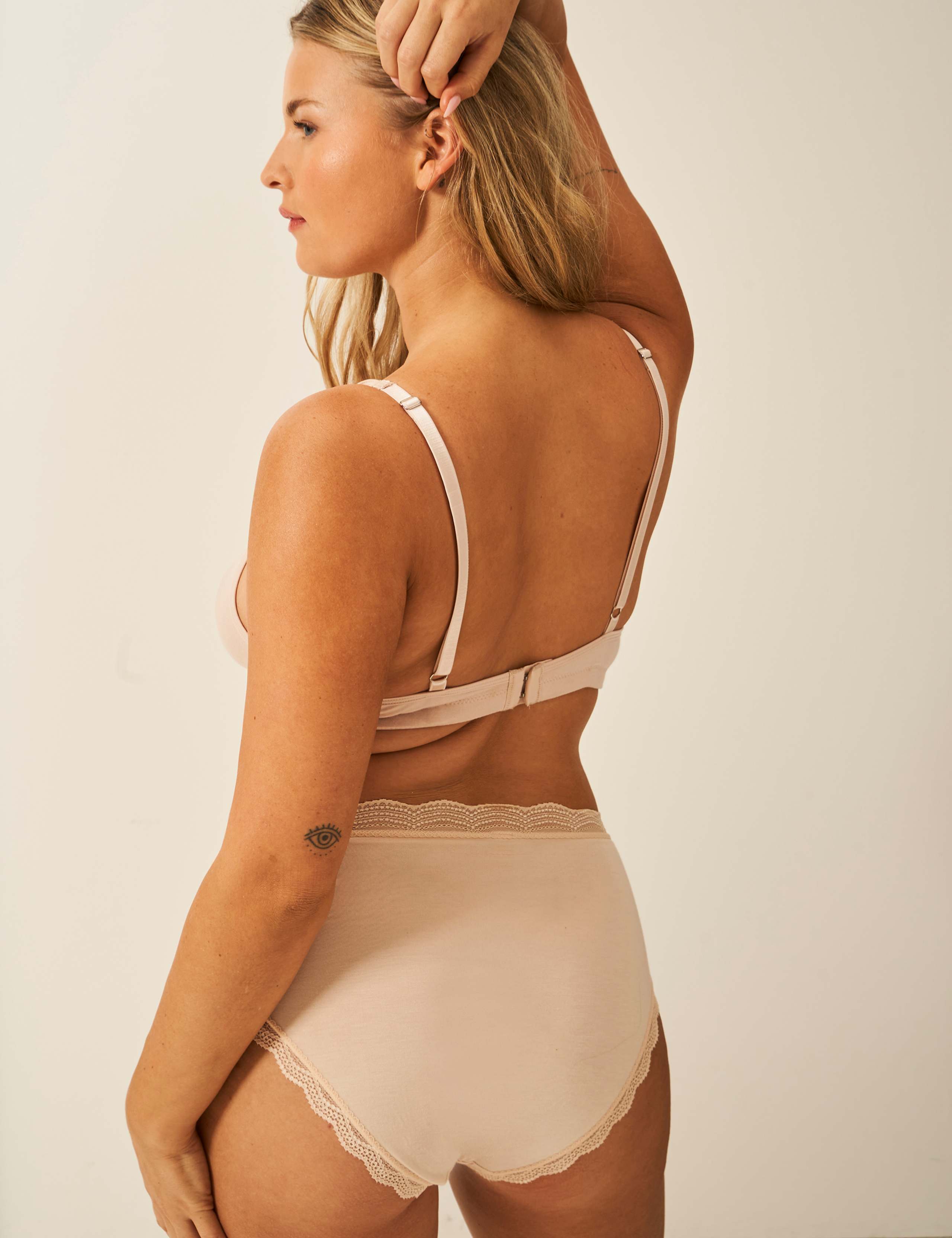 Lace Cuffed High Waisted Full Briefs 4 of 6