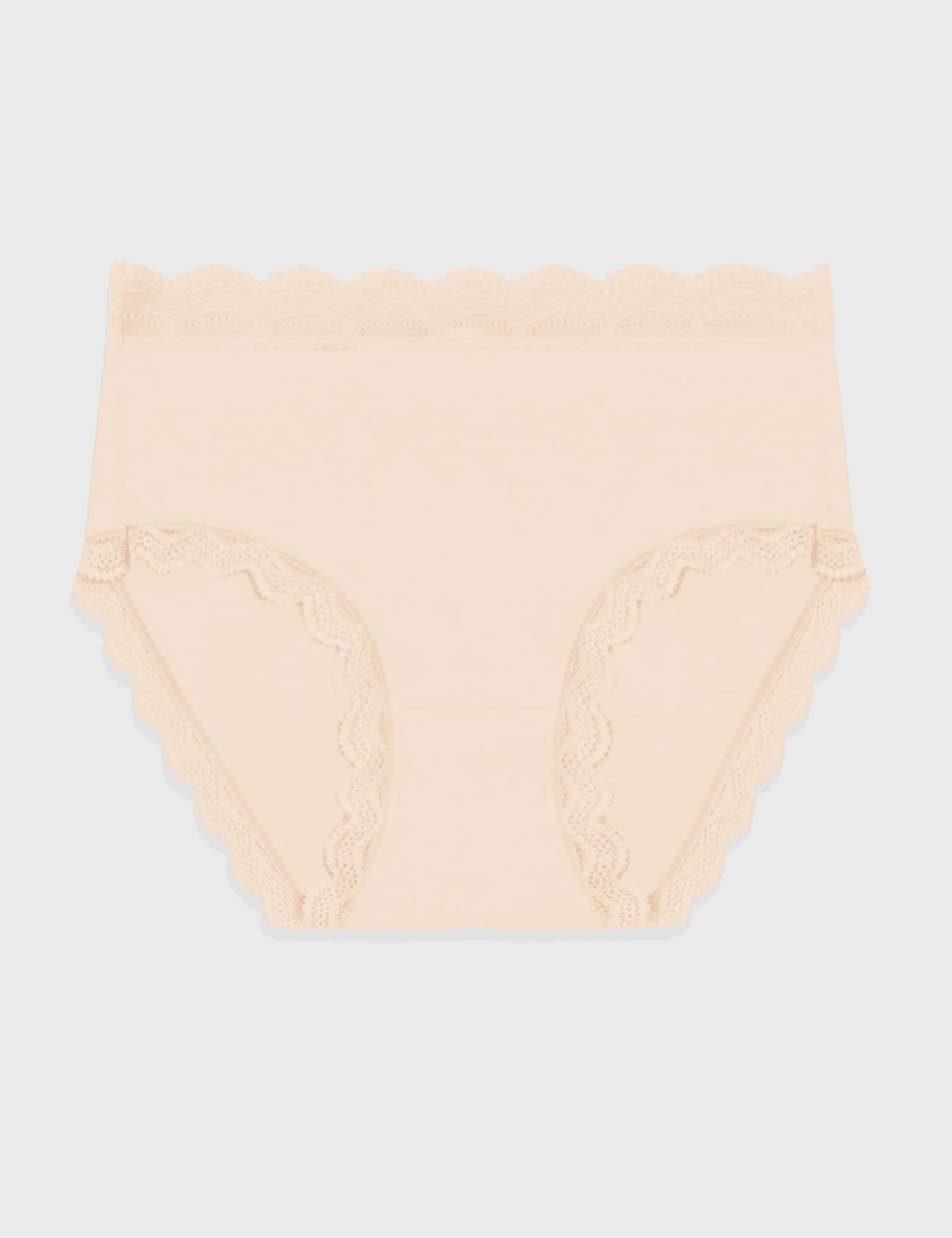 Lace Cuffed High Waisted Full Briefs 2 of 6